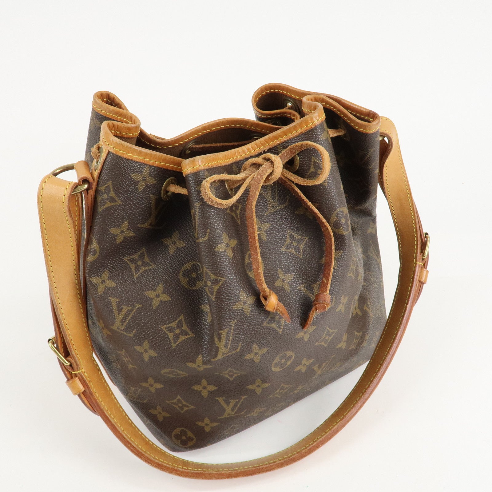 Louis Vuitton Monogram Petit Noe Shoulder Bag Brown M42226 Used