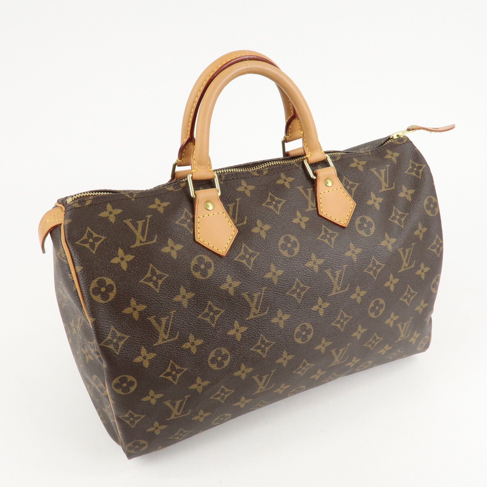 Louis Vuitton Monogram Speedy 35 Hand Bag Boston Bag M41524 Used