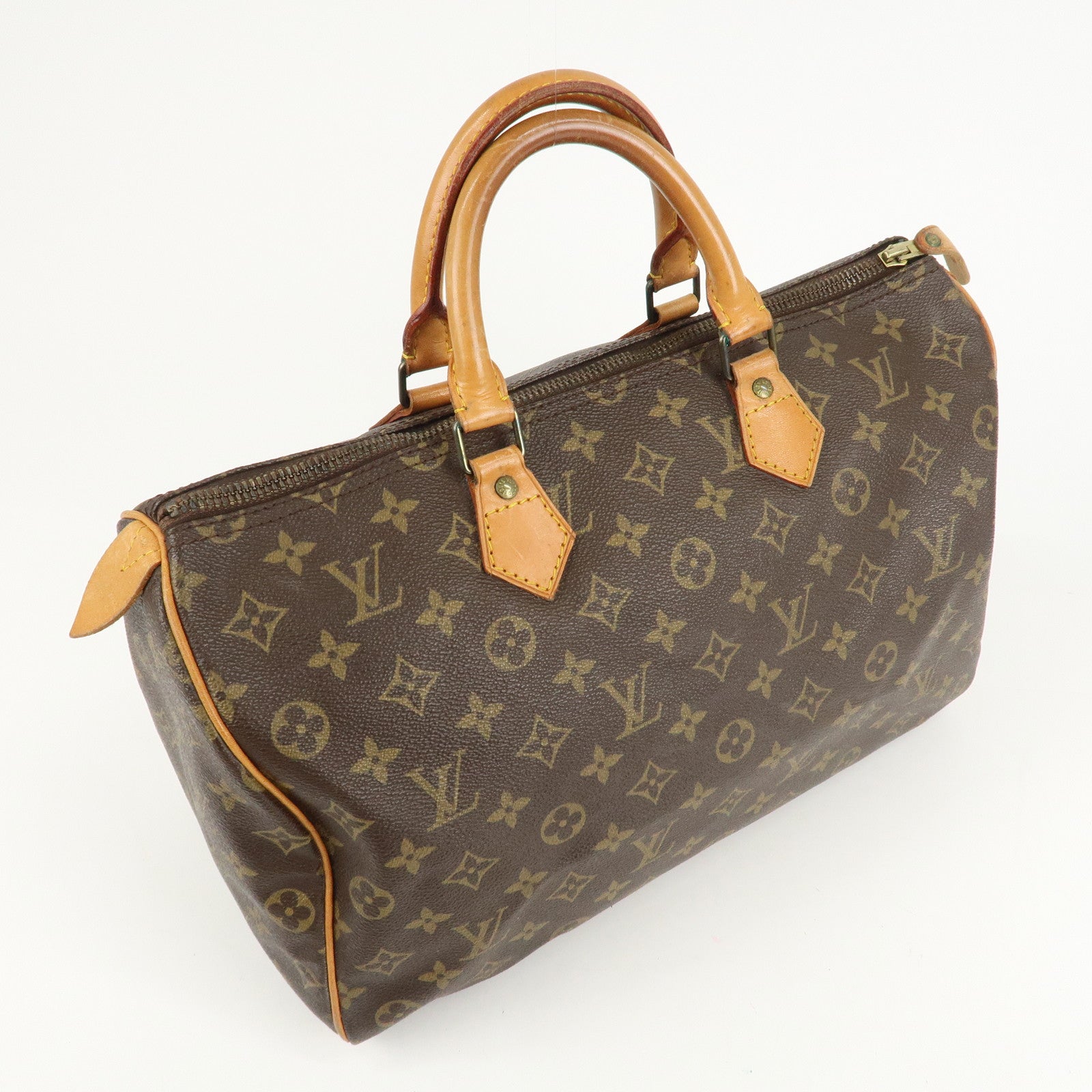 Louis Vuitton Monogram Speedy 35 Hand Bag Boston Bag M41524 Used