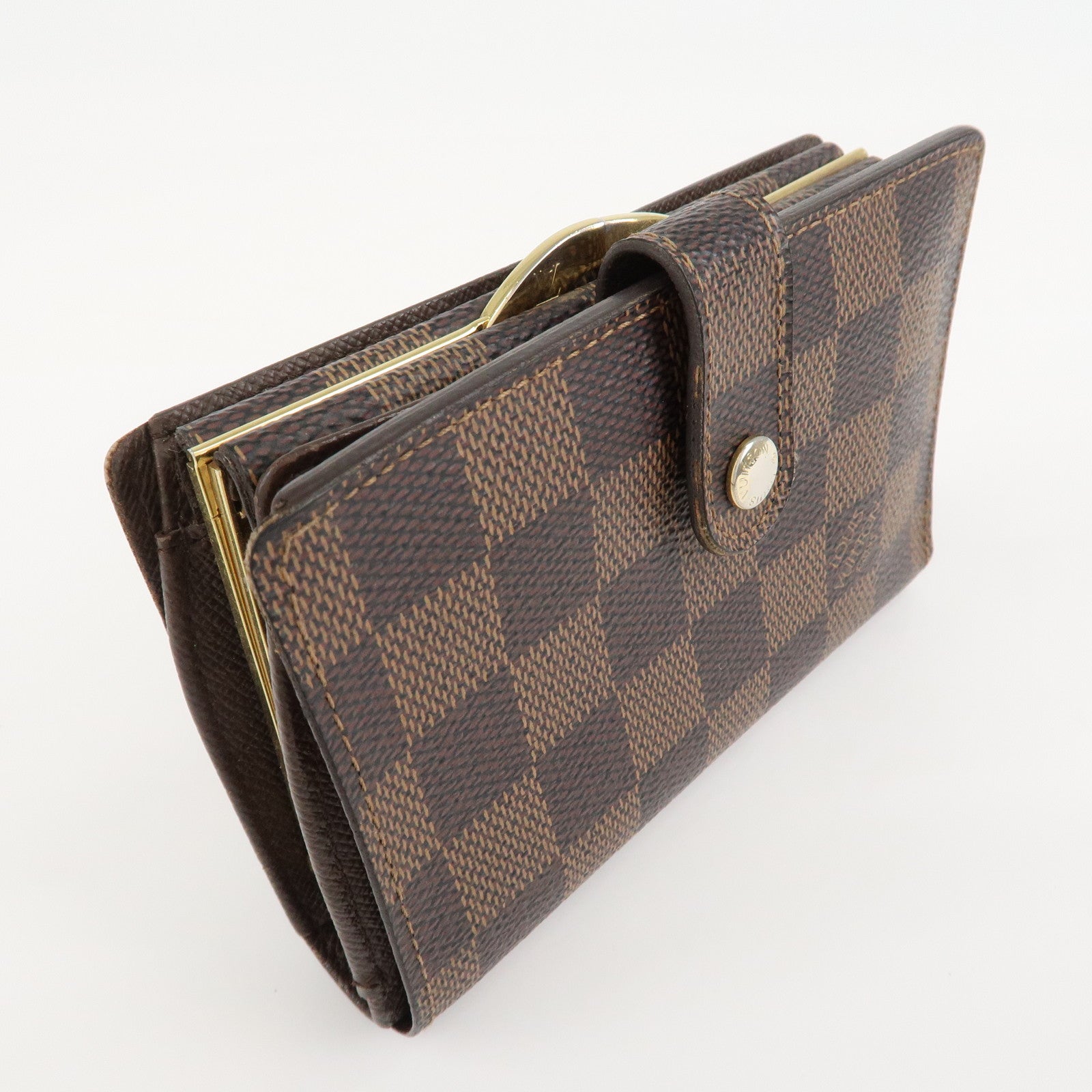Louis Vuitton Damier Portefeuille Viennois Wallet N61674 Used