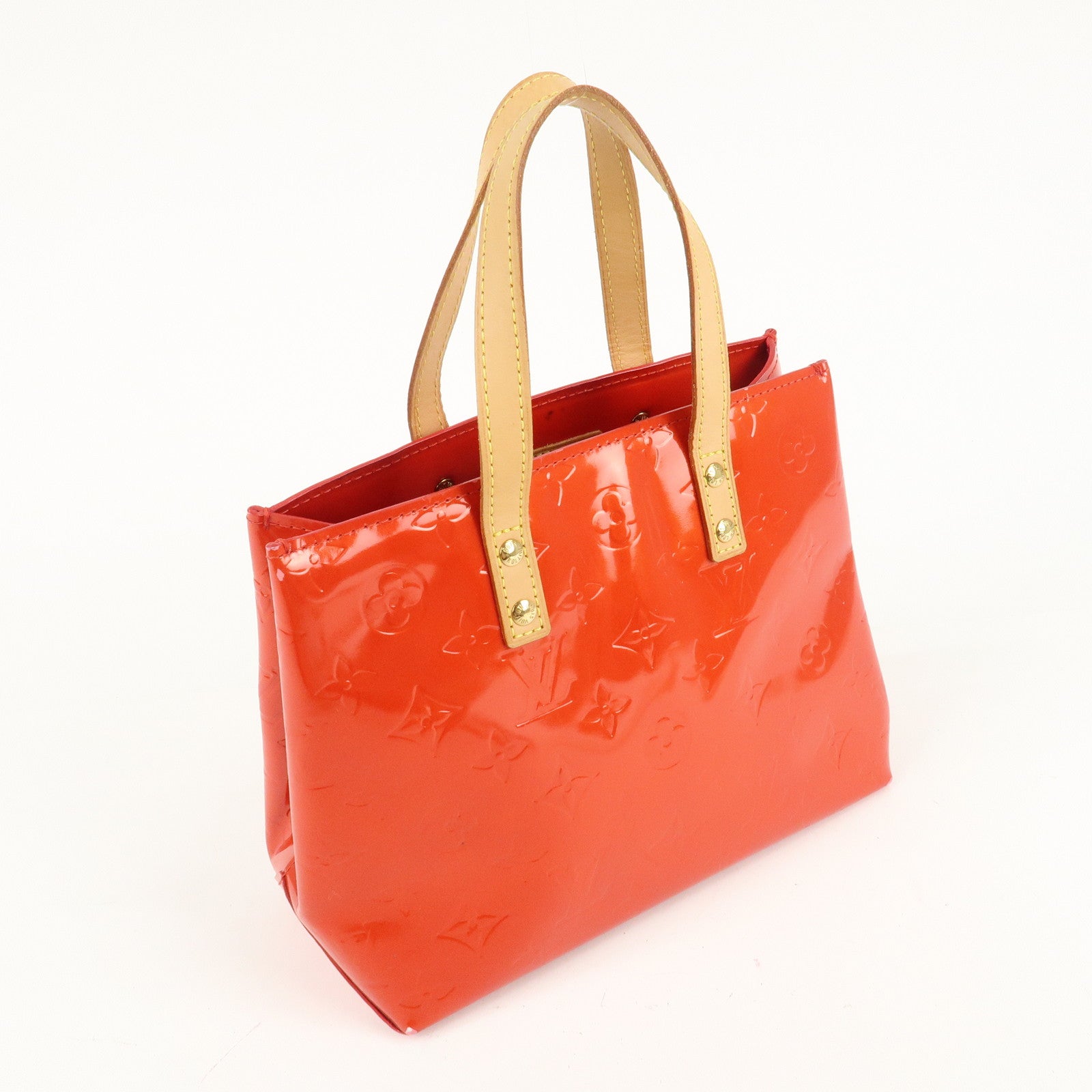 Louis Vuitton Monogram Vernis Lead PM Hand Bag M91088 Rouge Used