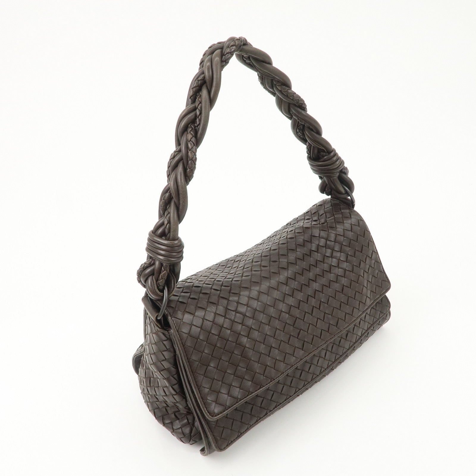 Bottega Veneta Intrecciato leather shoulder bag 145195 Used
