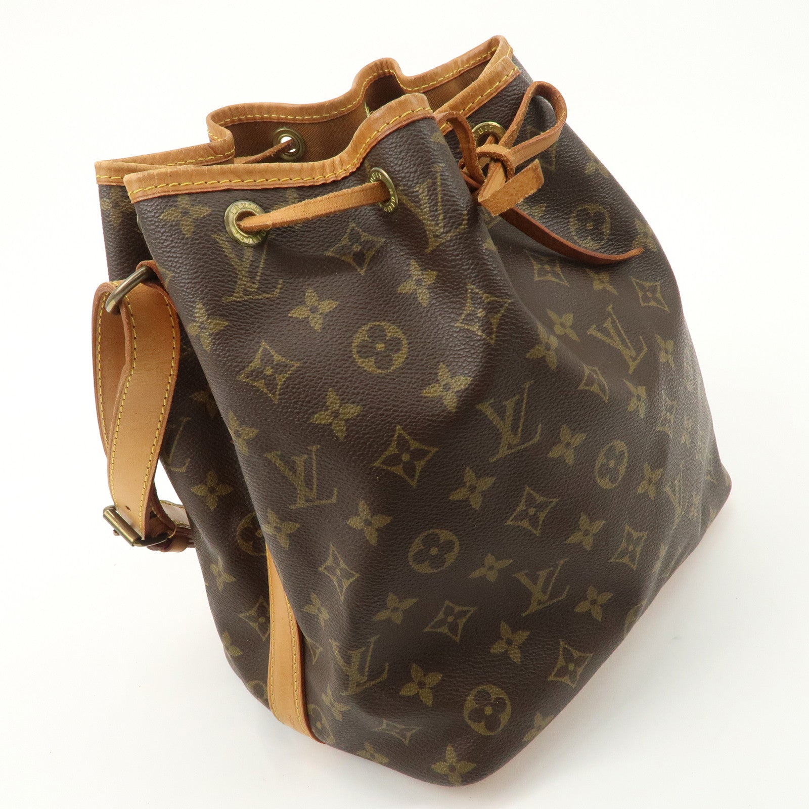 Louis Vuitton Monogram Petit Noe Shoulder Bag Brown M42226 Used