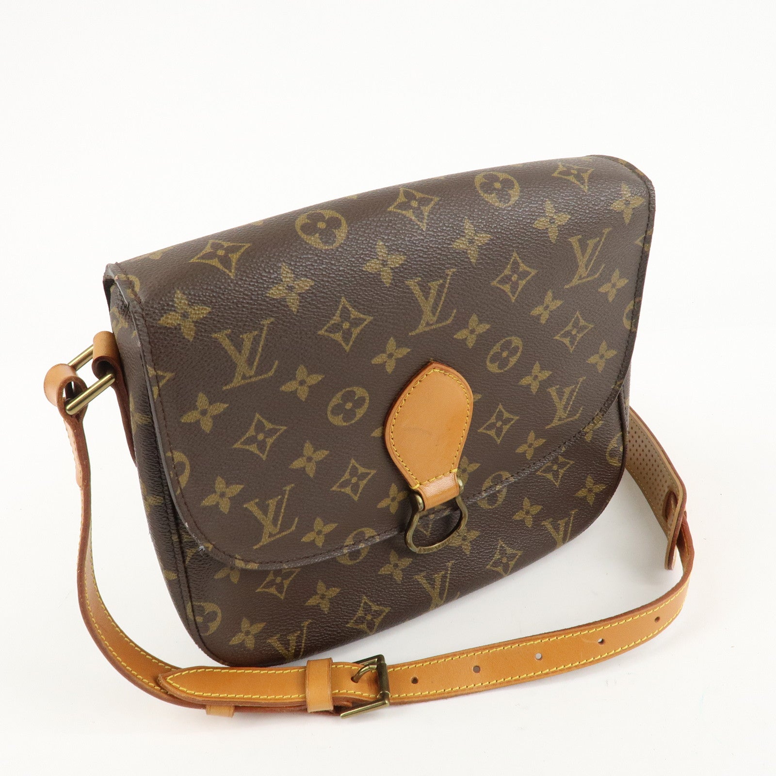 Louis Vuitton Monogram Saint Cloud GM Shoulder Bag Brown M51242 Used
