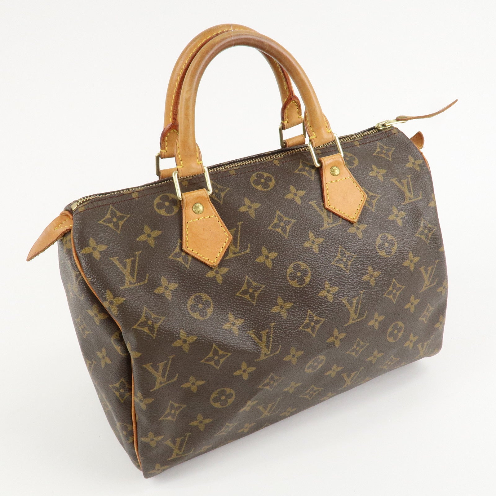 Louis Vuitton Monogram Speedy 30 Hand Bag Boston Bag M41526 Used