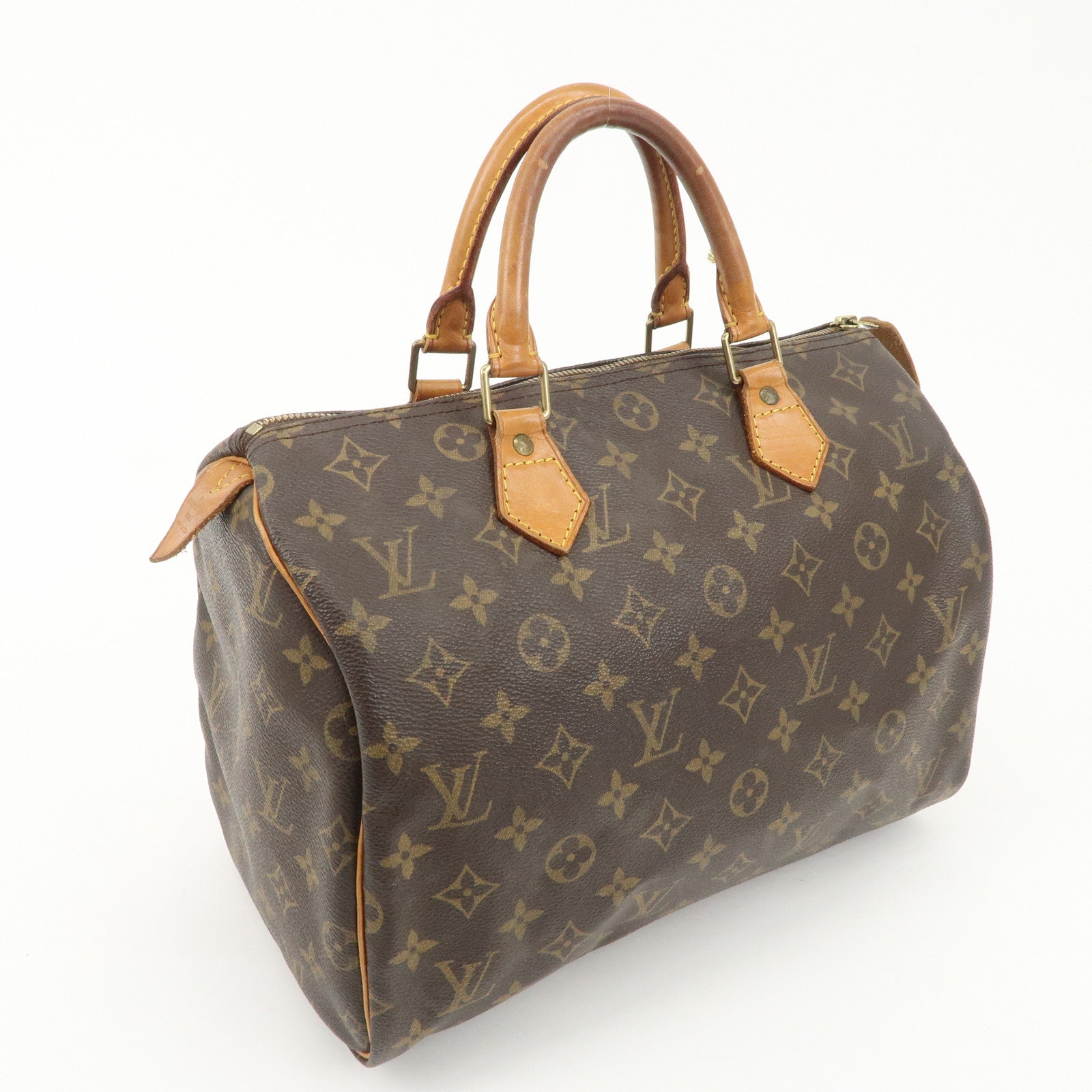 Louis Vuitton Monogram Speedy 30 Hand Bag Boston Bag M41526 Used
