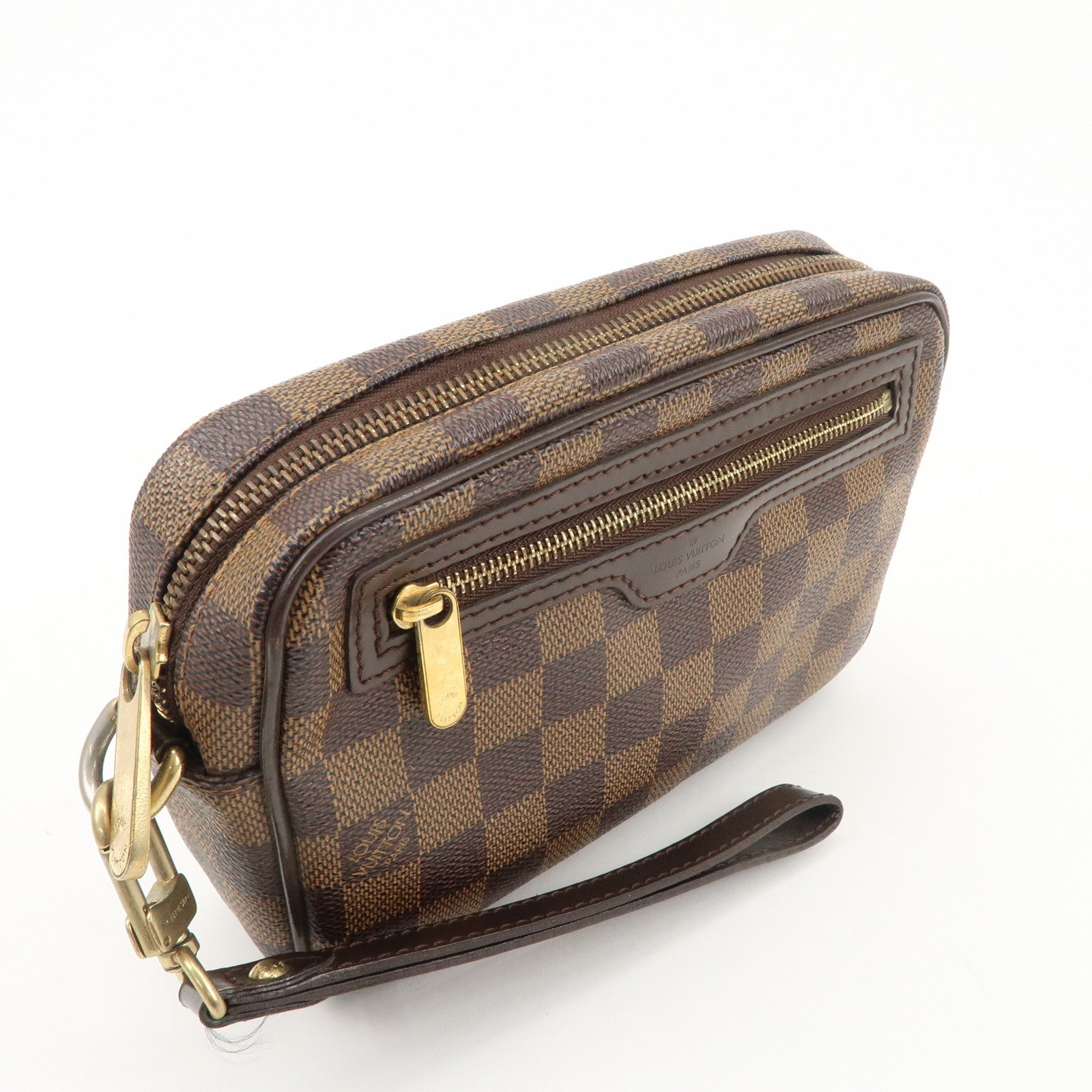 Louis Vuitton Damier Pochette Billets Macao Clutch Bag N61739 Used