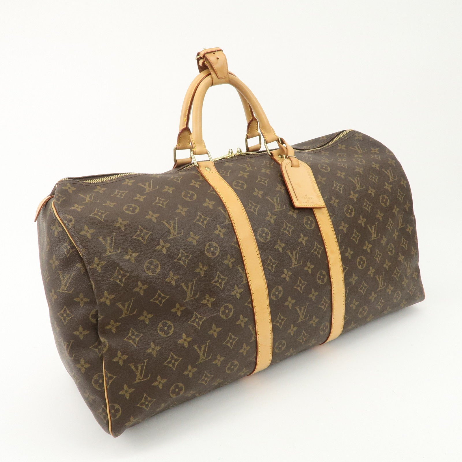 Louis Vuitton Monogram Keep All 55 Boston Bag Travel Bag M41424 Used