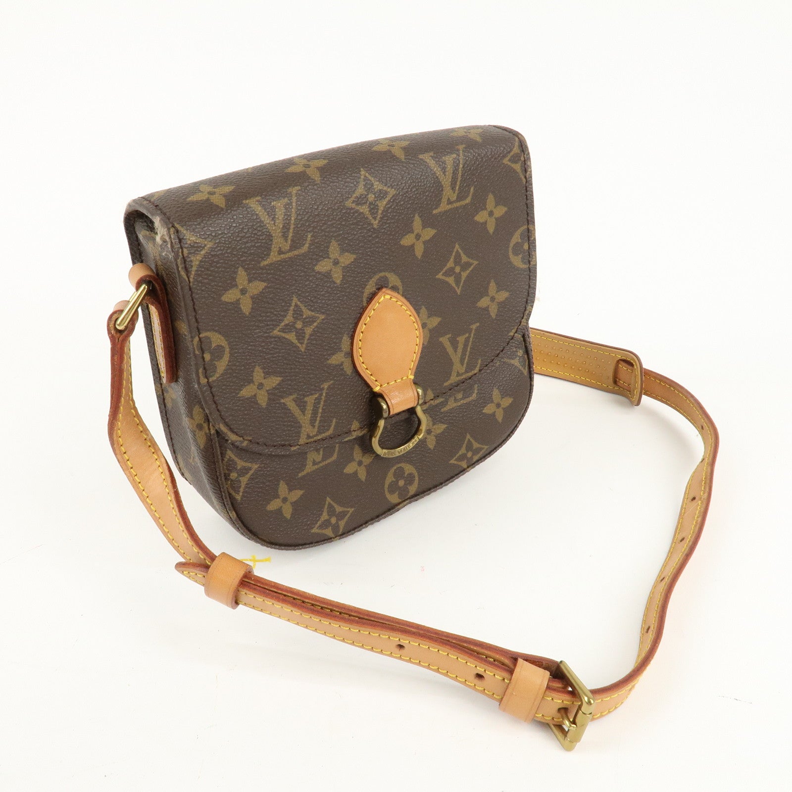 Louis Vuitton Monogram Saint Cloud MM Shoulder Bag Brown M51243 Used