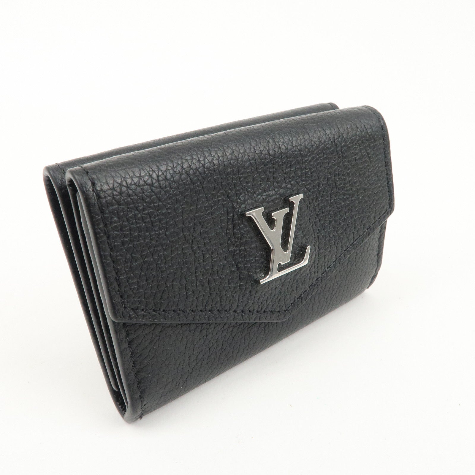 Louis Vuitton Lock Me Portefeuille Lock Mini Wallet Noir M63921 Used