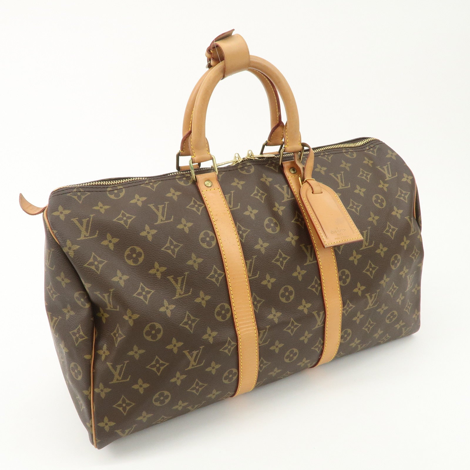 Louis Vuitton Monogram Keep All 45 Boston Bag M41428 Used