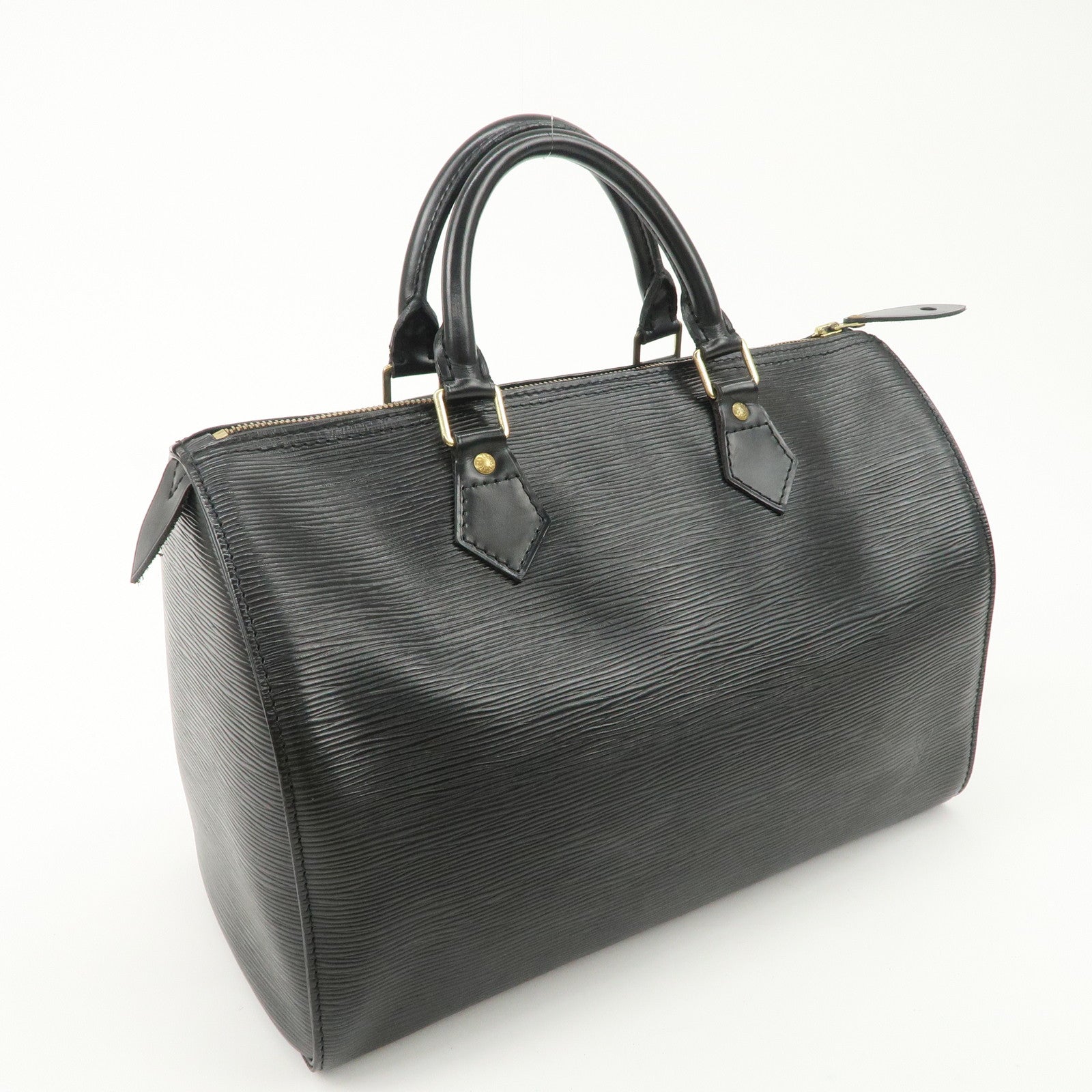 Louis Vuitton Epi Speedy 30 Leather Hand Bag Black M59022 Used