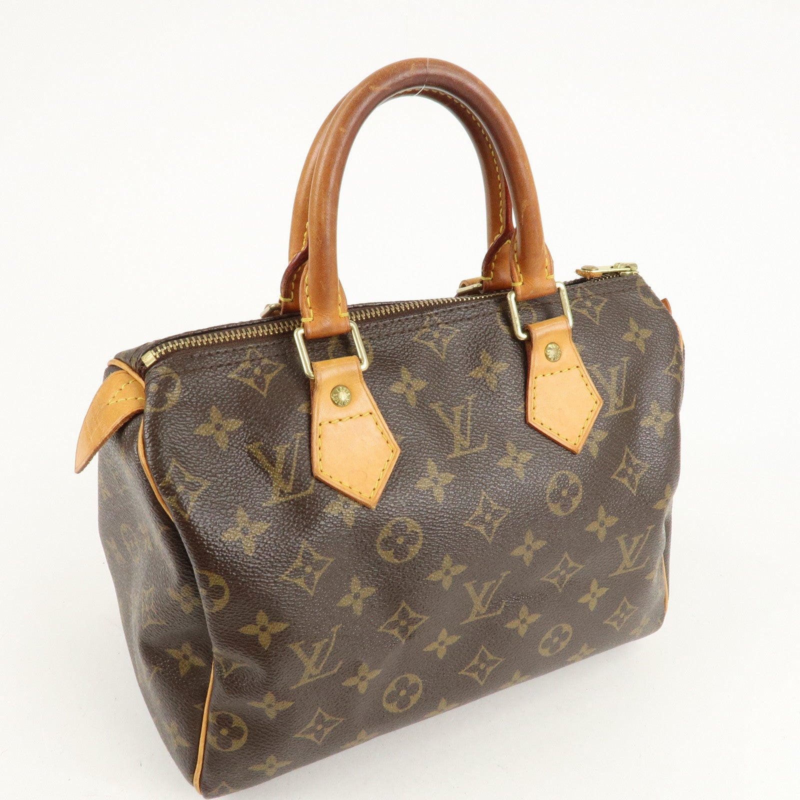 Louis Vuitton Monogram Speedy 25 Hand Bag Boston Bag M41528 Used