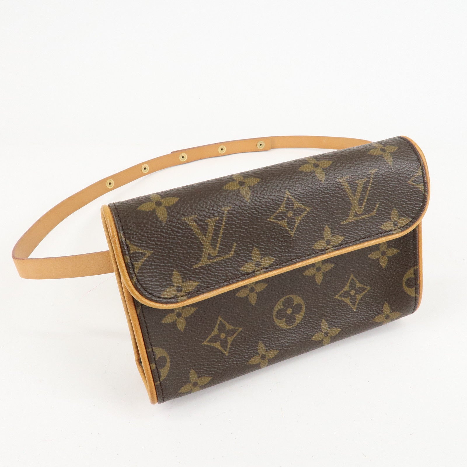 Louis Vuitton Monogram Pochette Florentine Waist Bag Belt XS Used