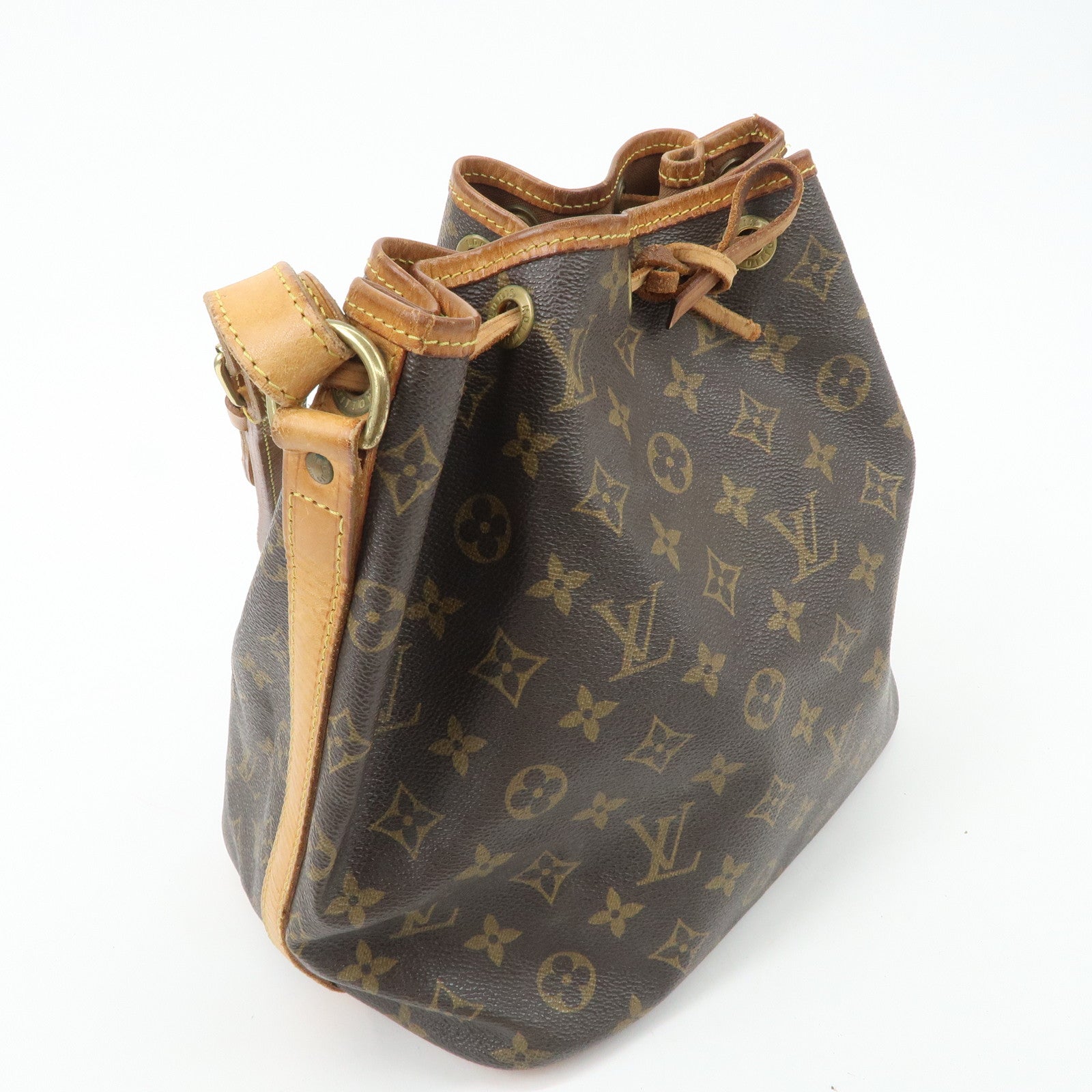 Louis Vuitton Monogram Petit Noe Shoulder Bag Brown M42226 Used