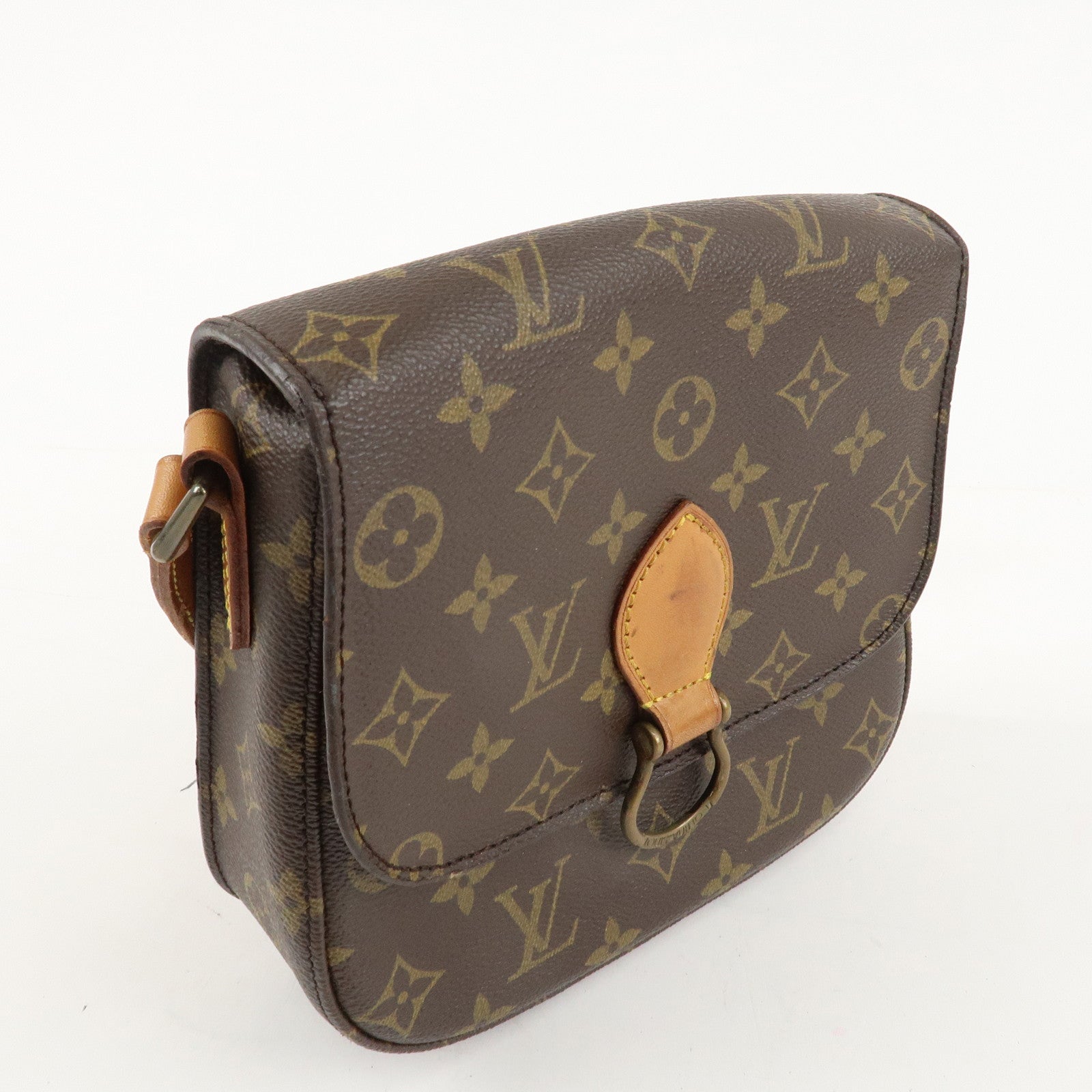 Louis Vuitton Monogram Saint Cloud MM Shoulder Bag Brown M51243 Used
