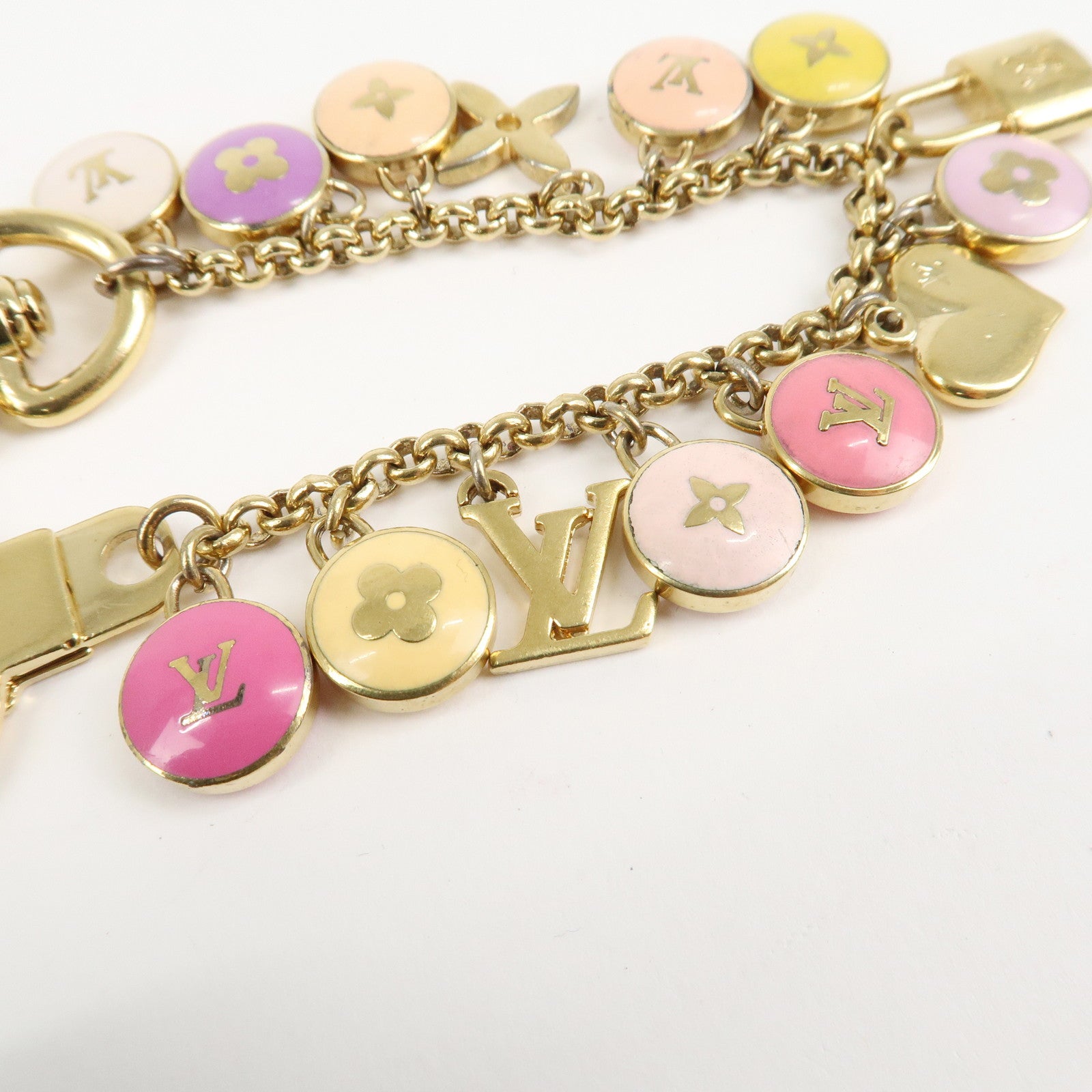 Louis Vuitton Porte Cles Chaine Pastille Bag Charm M65380 Used