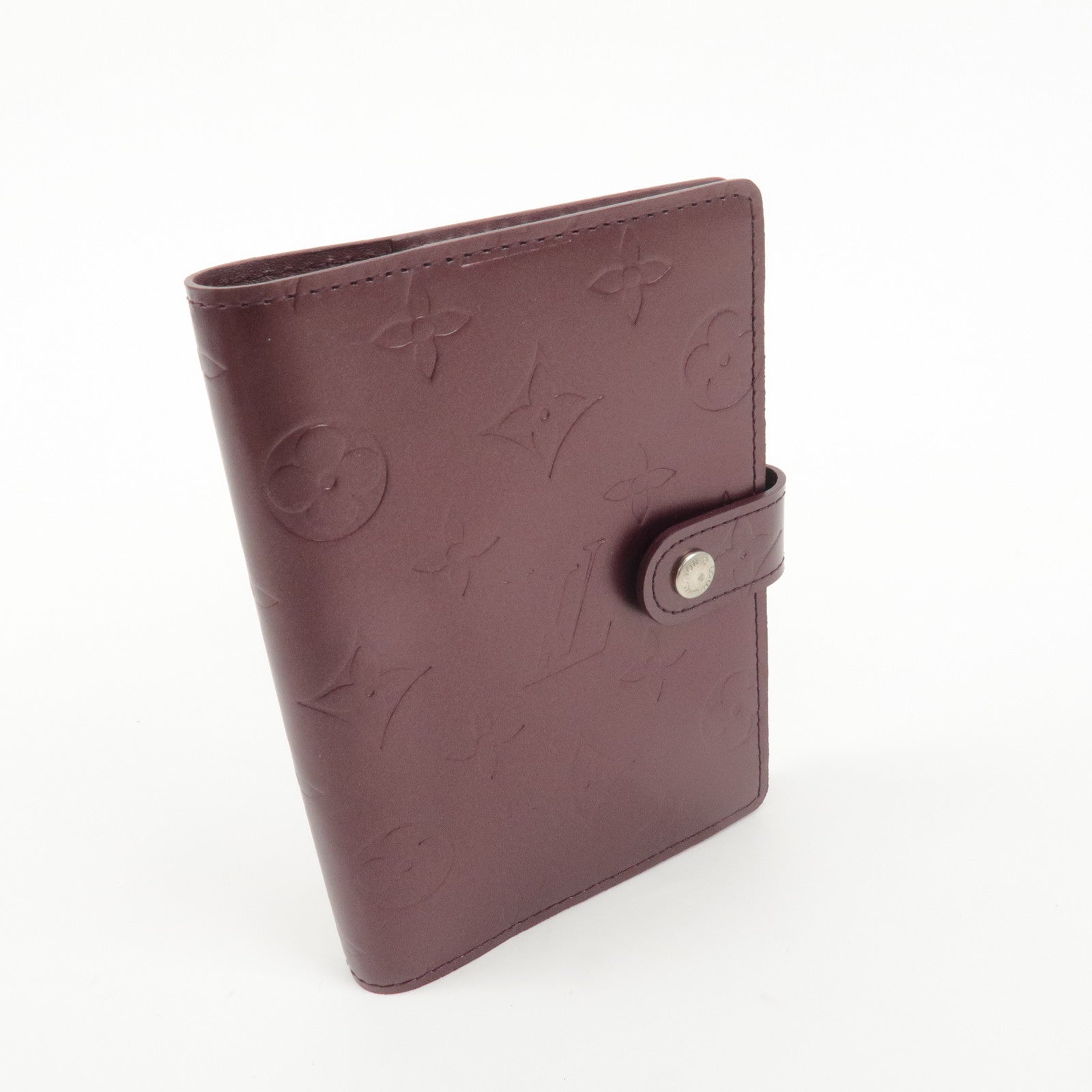 Louis Vuitton Monogram Matt Agenda PM Planner Cover Violet R20936 Used