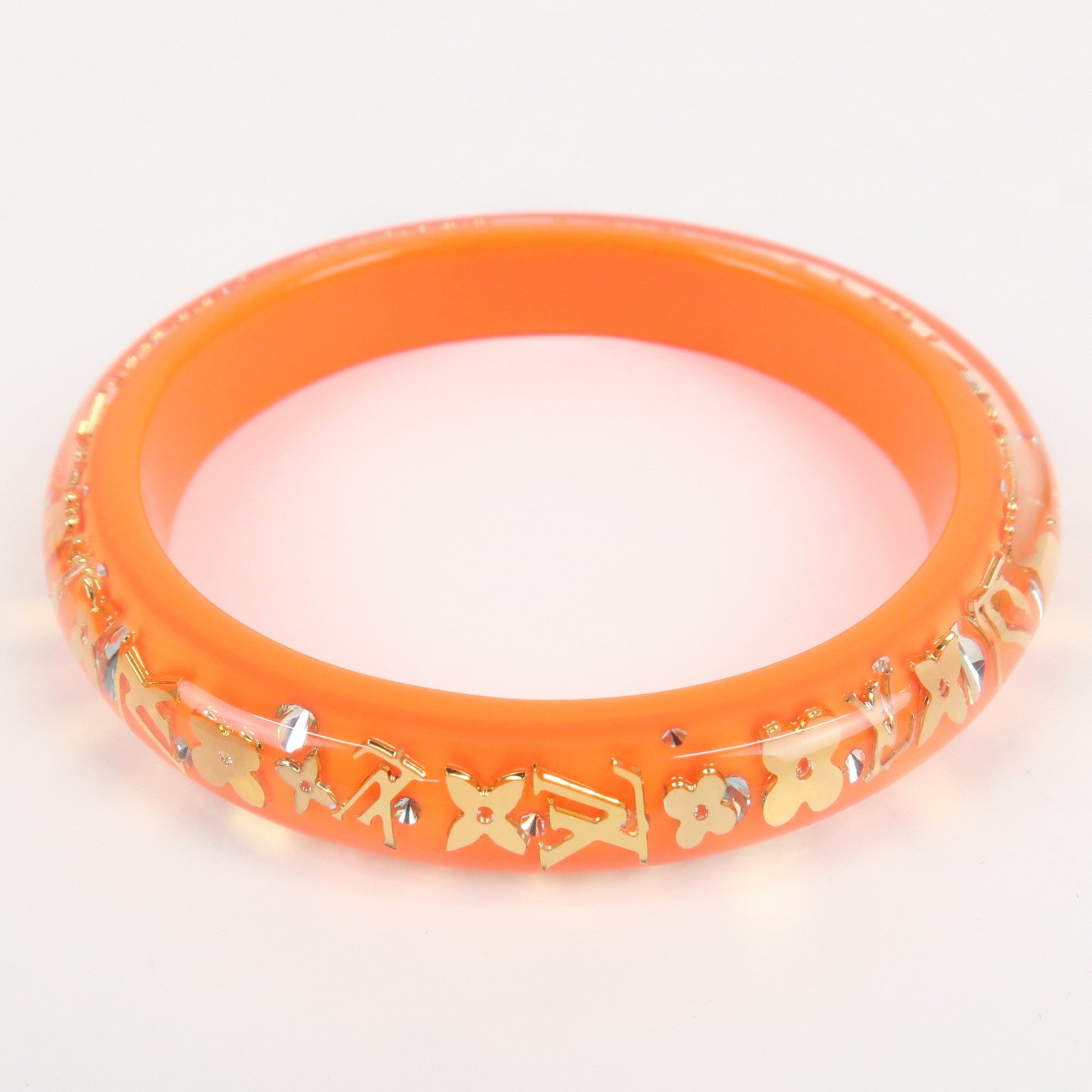 Louis Vuitton Bracelet Inclusion TPM Bangle Orange Used