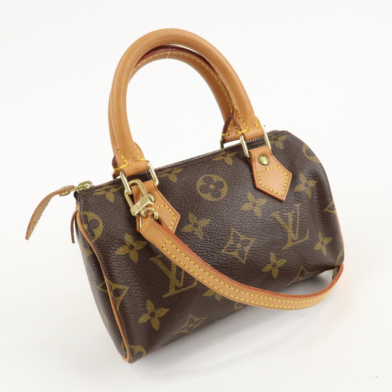 Louis Vuitton Monogram Mini Speedy & Strap M41534 J00145 Used