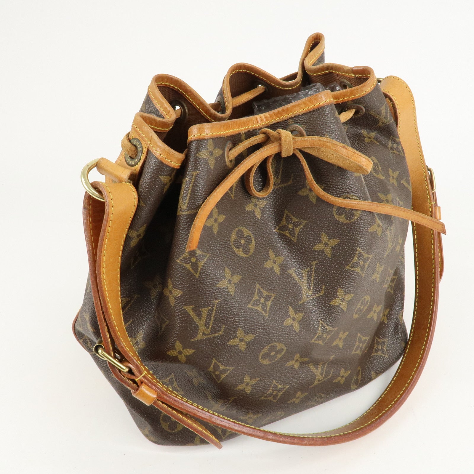 Louis Vuitton Monogram Petit Noe Shoulder Bag Brown M42226 Used