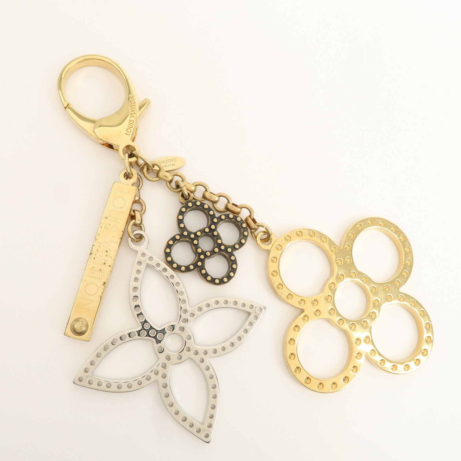 Louis Vuitton Bijoux Sac Tapage Bag Charm Gold Silver M65090 Used