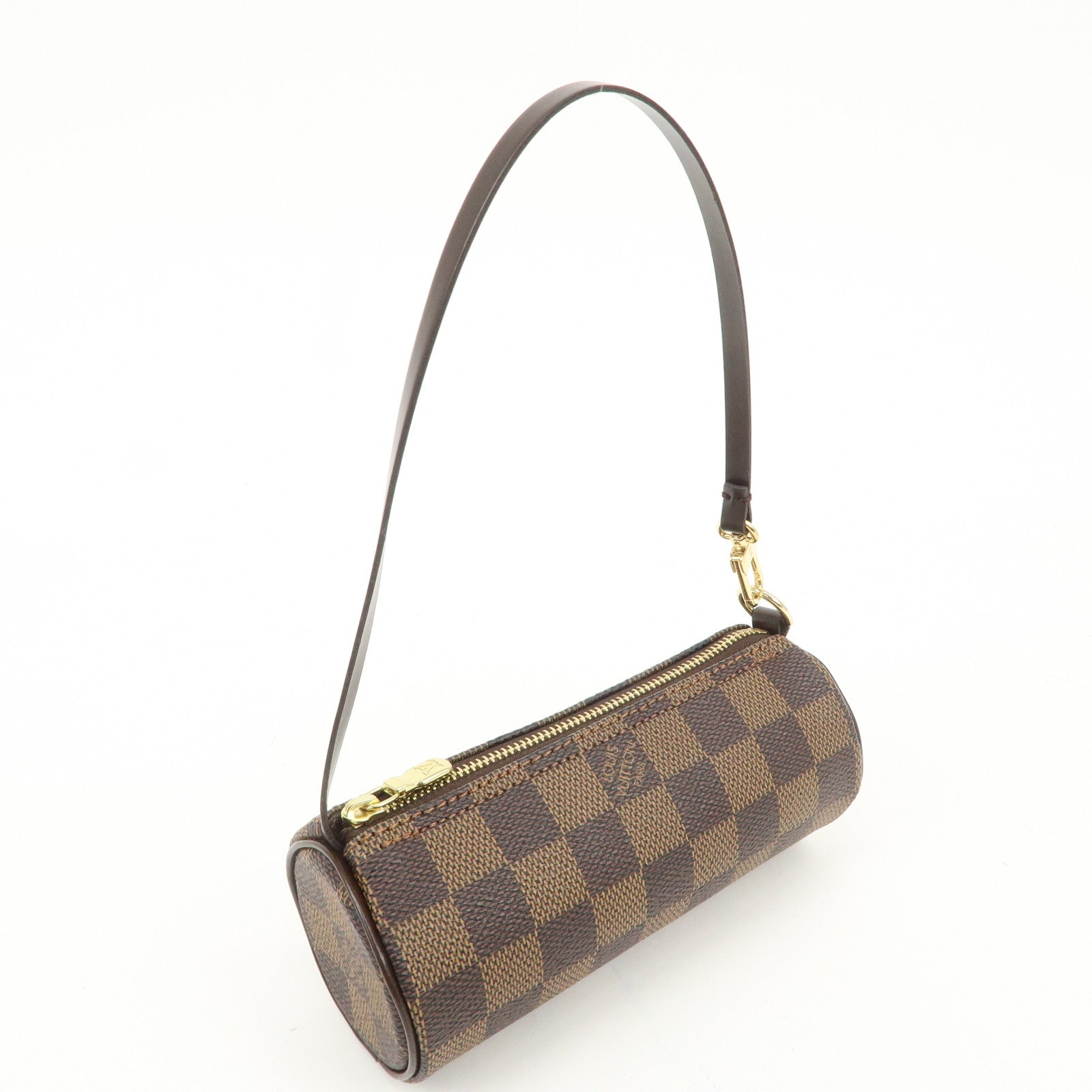Louis Vuitton Damier Ebene Pouch for Papillon Bag Brown Used