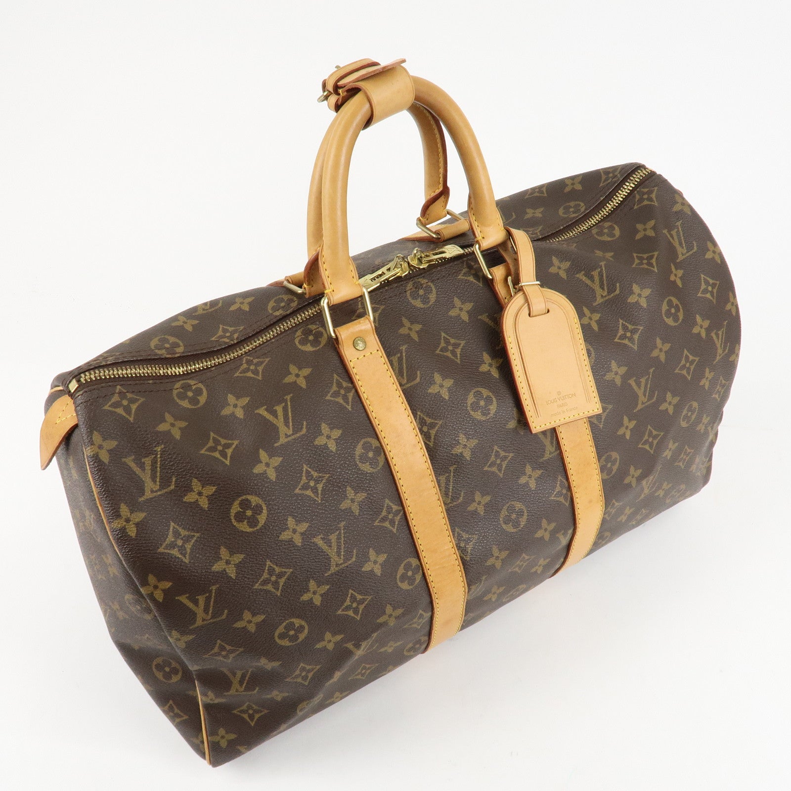 Louis Vuitton Monogram Keep All 45 Boston Bag M41428 Used