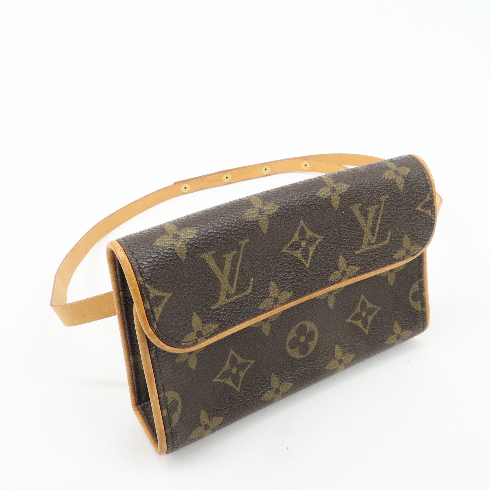 Louis Vuitton Monogram Pochette Florentine Waist Bag Belt S M51855 Used