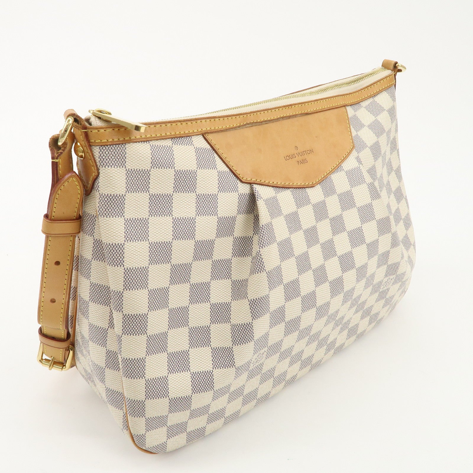 Louis Vuitton Damier Azur Siracusa MM Shoulder Bag N41112 Used