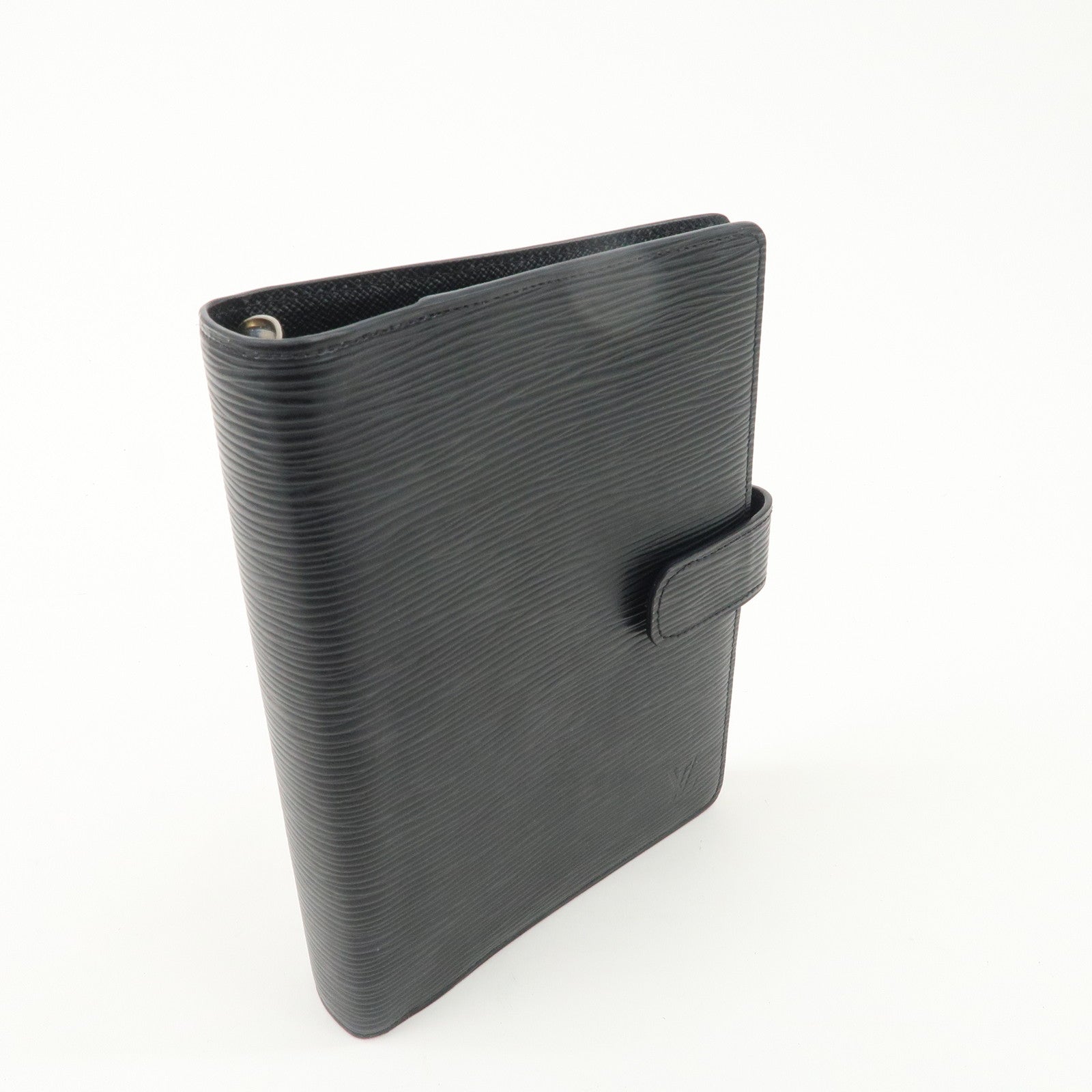 Louis Vuitton Epi Agenda MM Planner Cover Noir Black R20202 Used