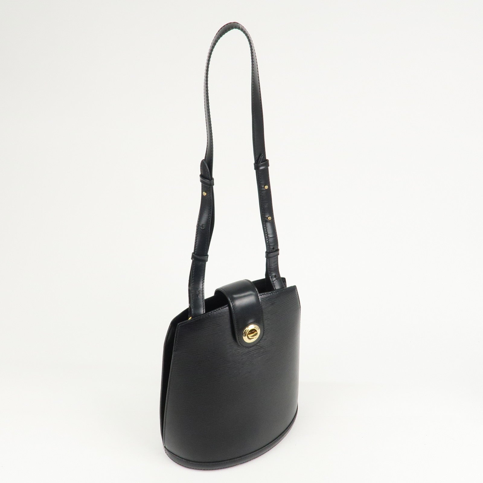 Louis Vuitton Epi Cluny Shoulder Bag Black Noir M52252 Used