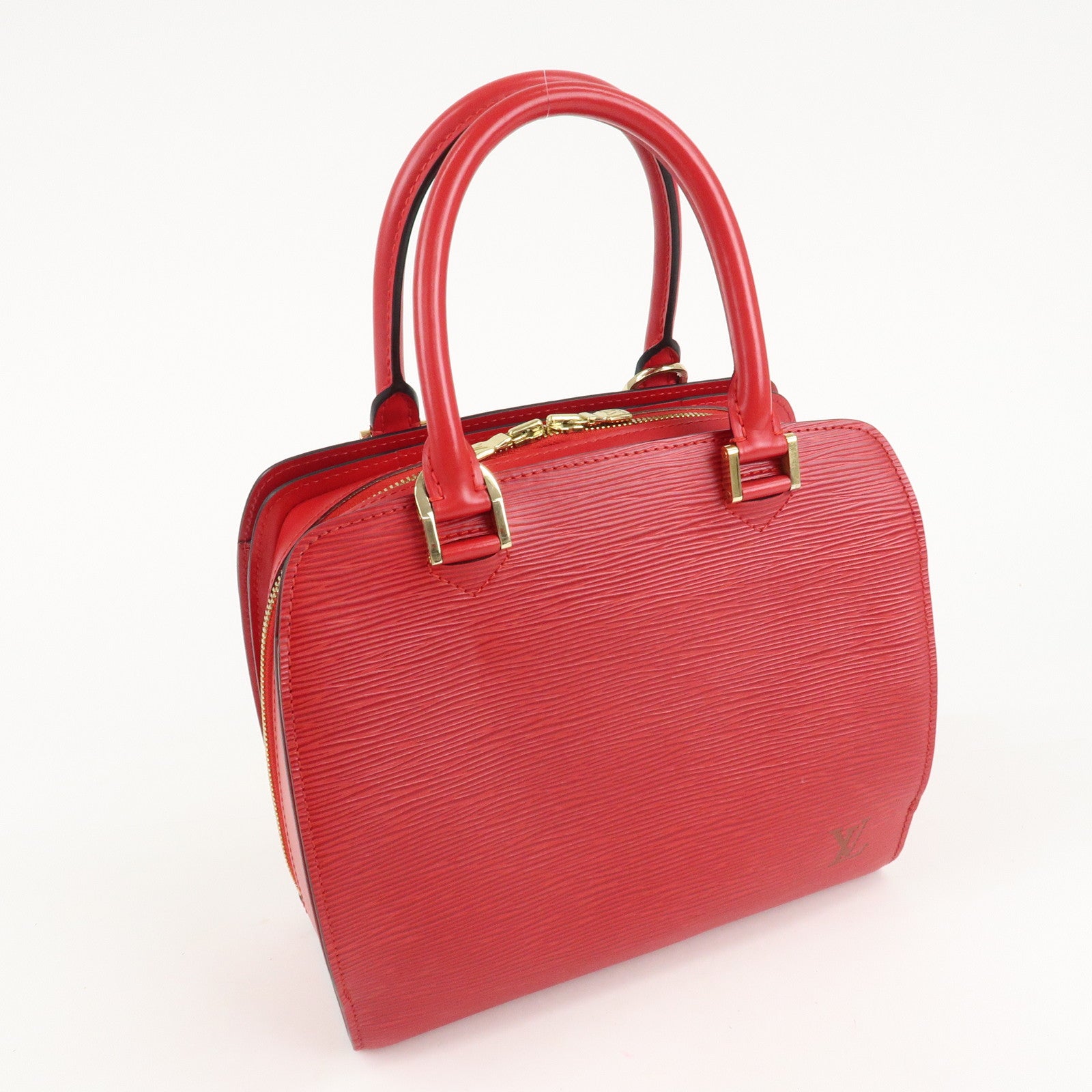 Louis Vuitton Epi Pont Neuf Hand Bag Castilian Red M52057 Used