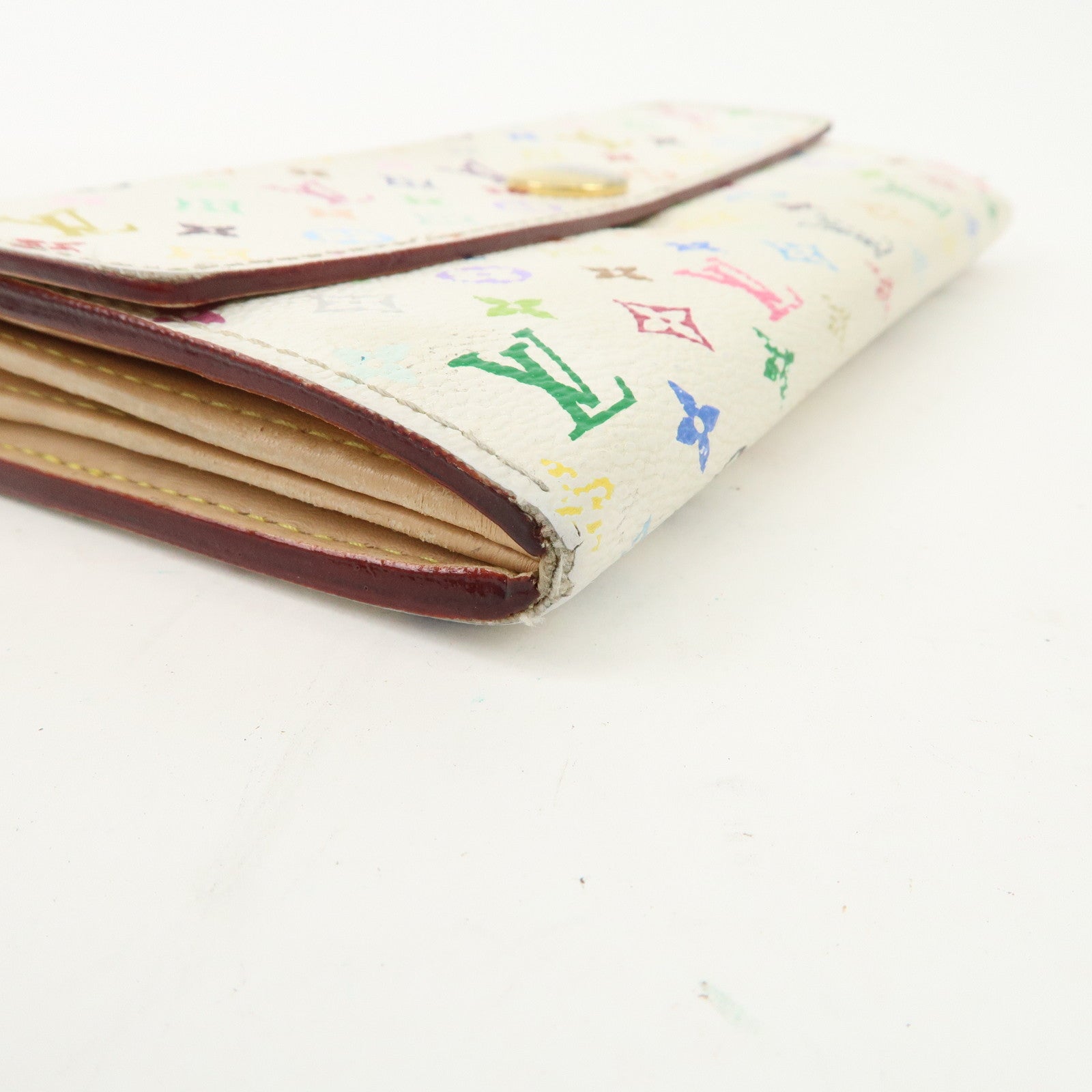 Louis Vuitton Monogram Set of 2 Multicolor Wallet M93745 M92984 Used