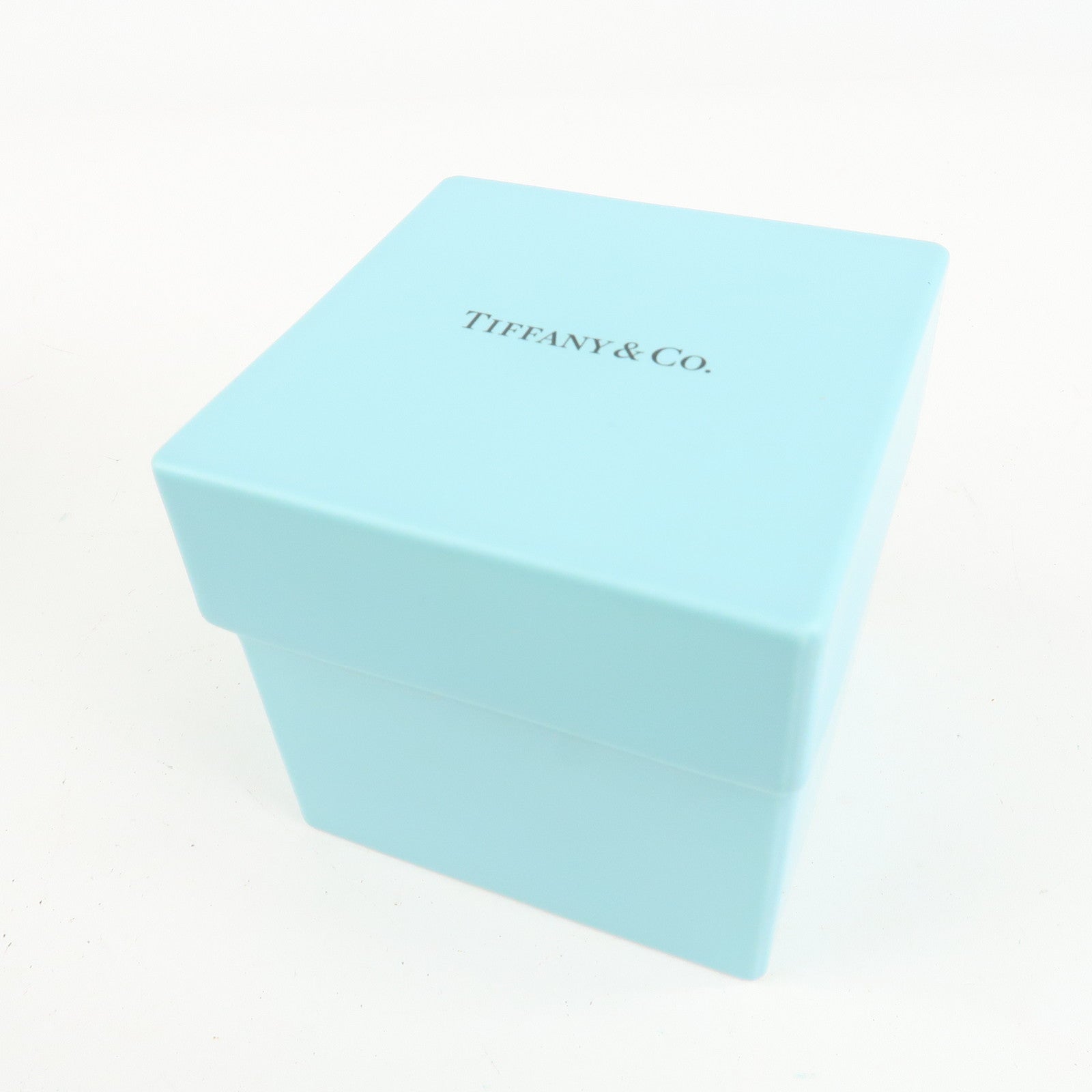 Tiffany&Co. Set of 2 Bone Ash Bone China Pottery Box Blue Used