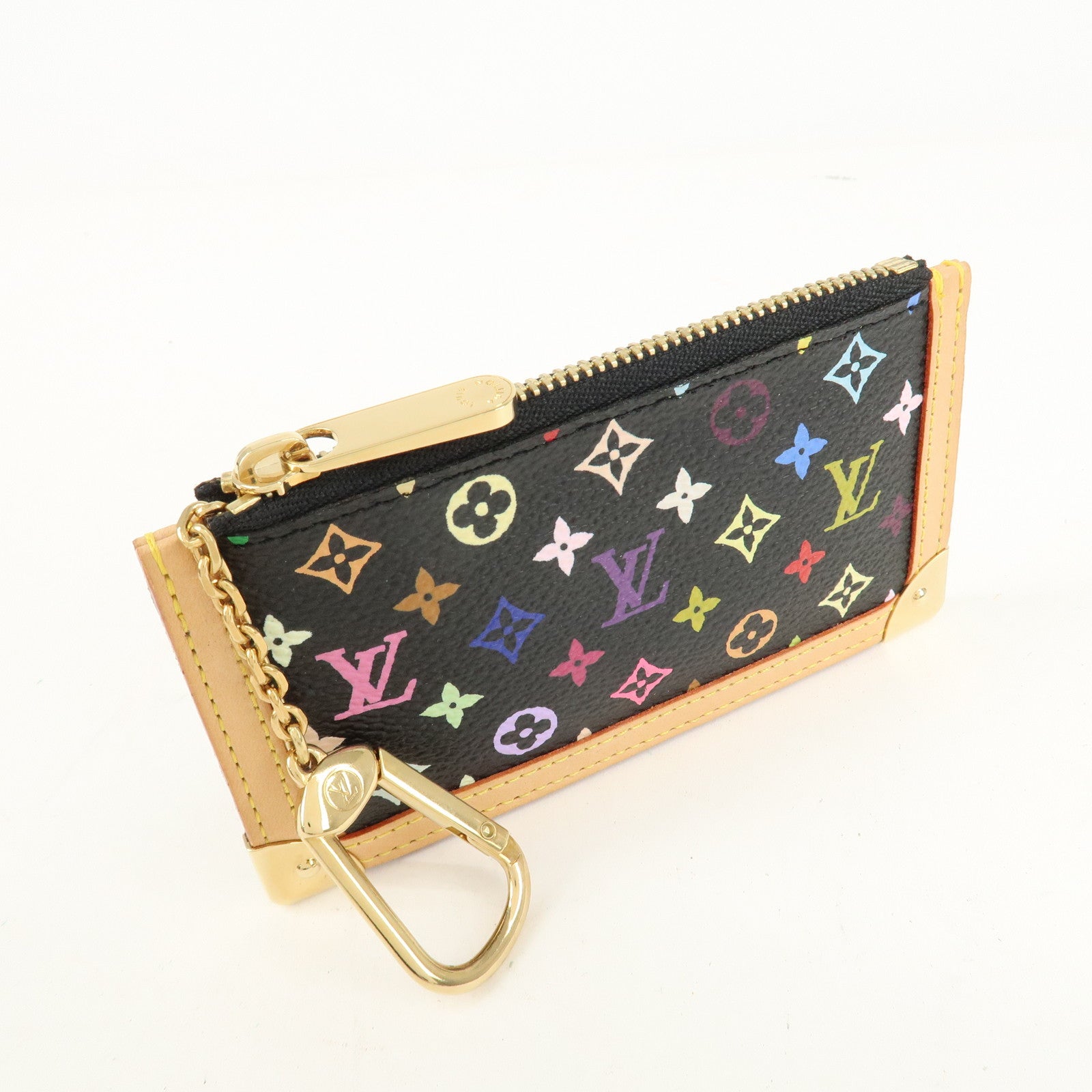 Louis Vuitton Monogram Multi Color Pochette Cles Noir M92654 Used