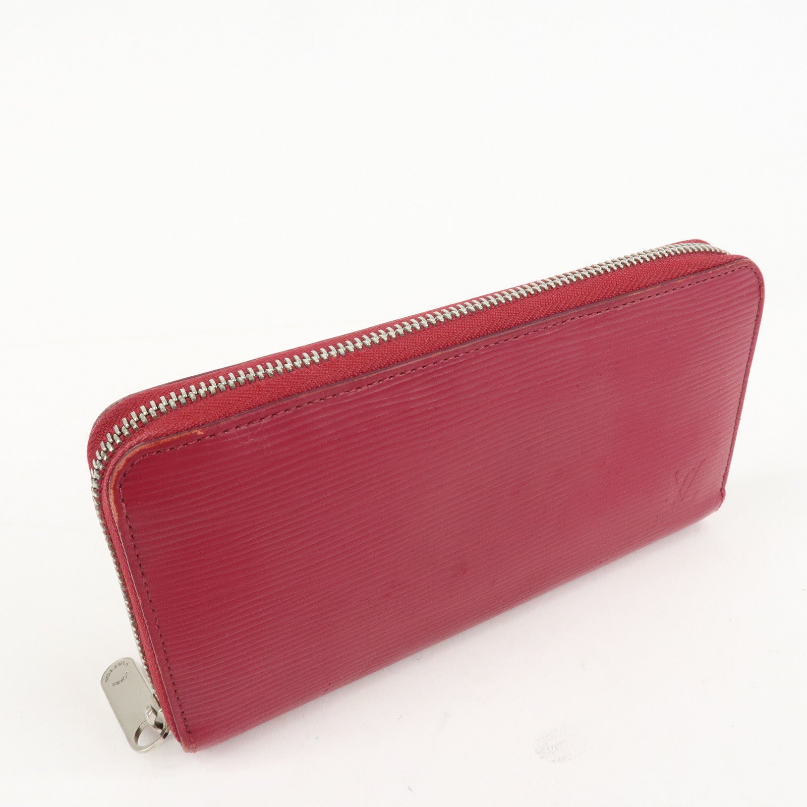 Louis Vuitton Epi Zippy Wallet Zip Around Wallet Fuchsia M60305 Used