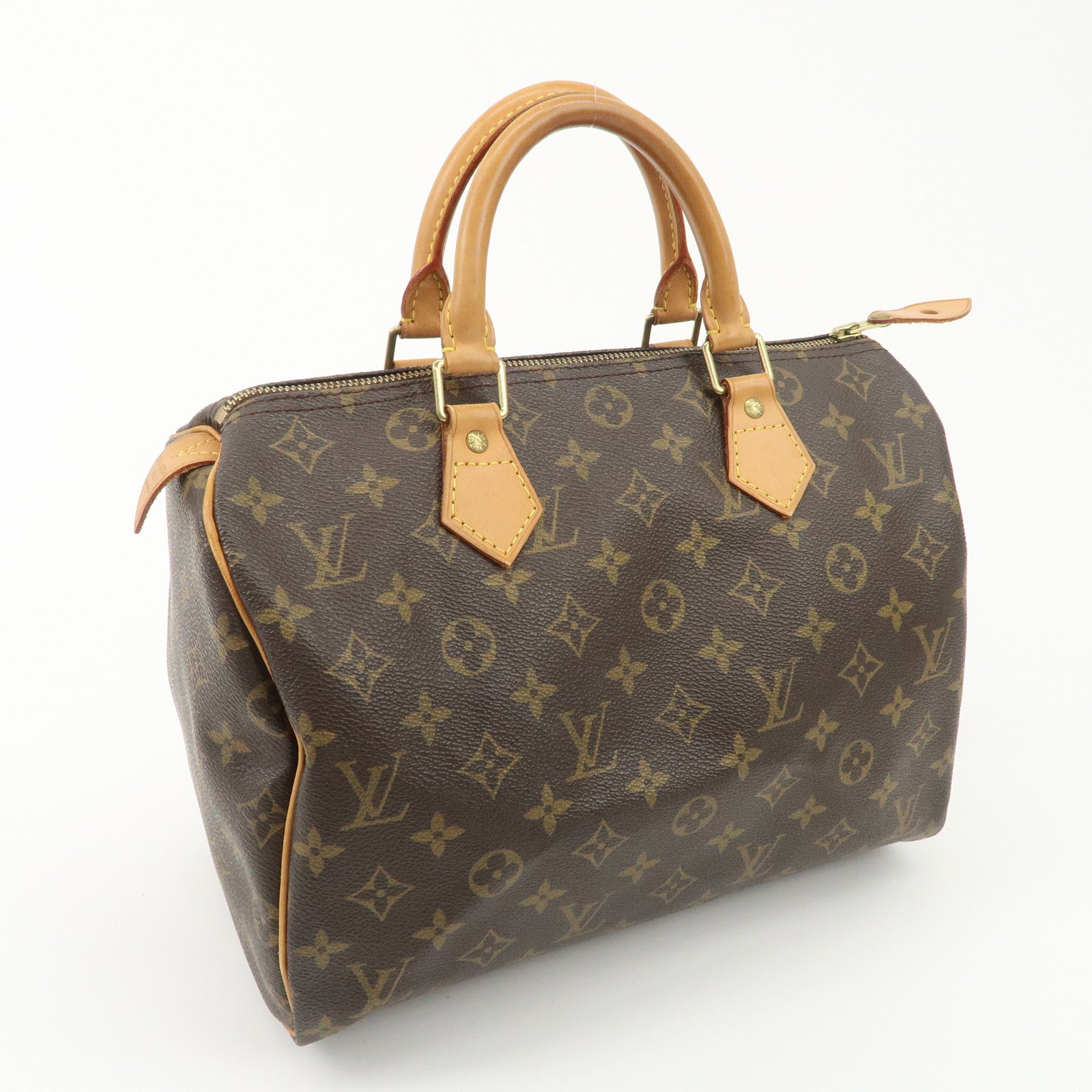Louis Vuitton Monogram Speedy 30 Hand Bag Boston Bag M41108 Used