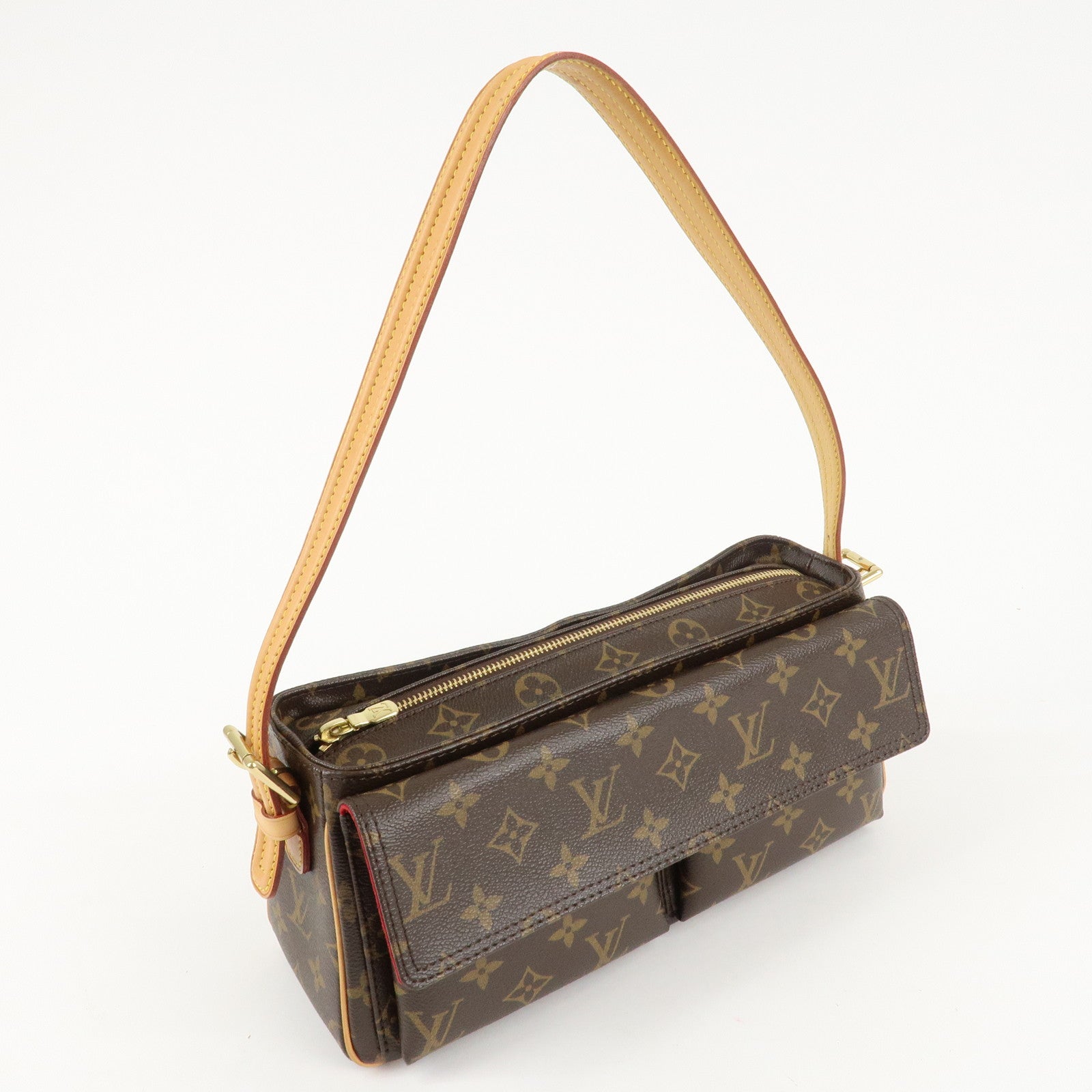 Louis Vuitton Monogram Vivacite Shoulder Bag Hand Bag M51164 Used