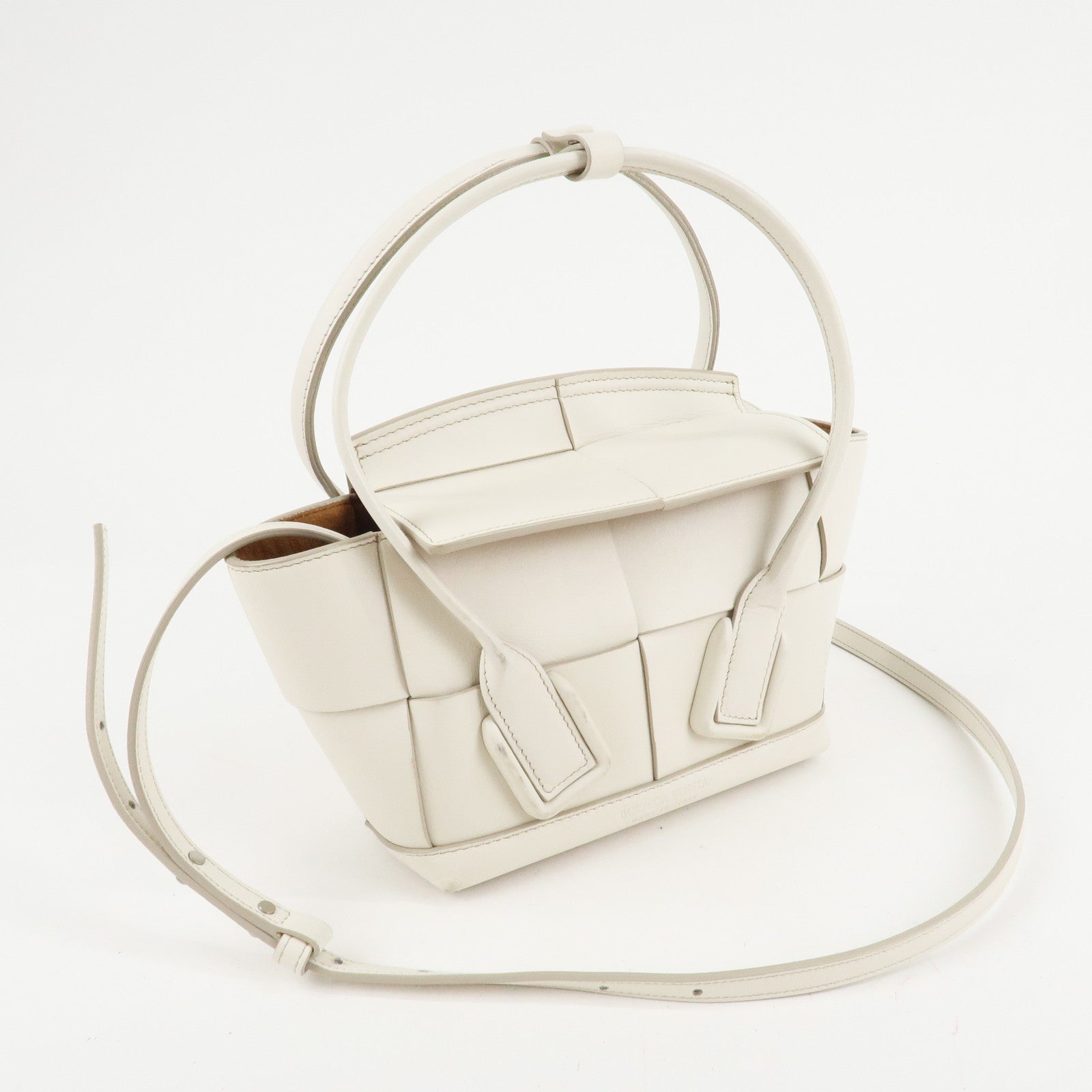 BOTTEGA VENETA Intrecciato Leather Mini The Arco 2Way Bag 600606 Used