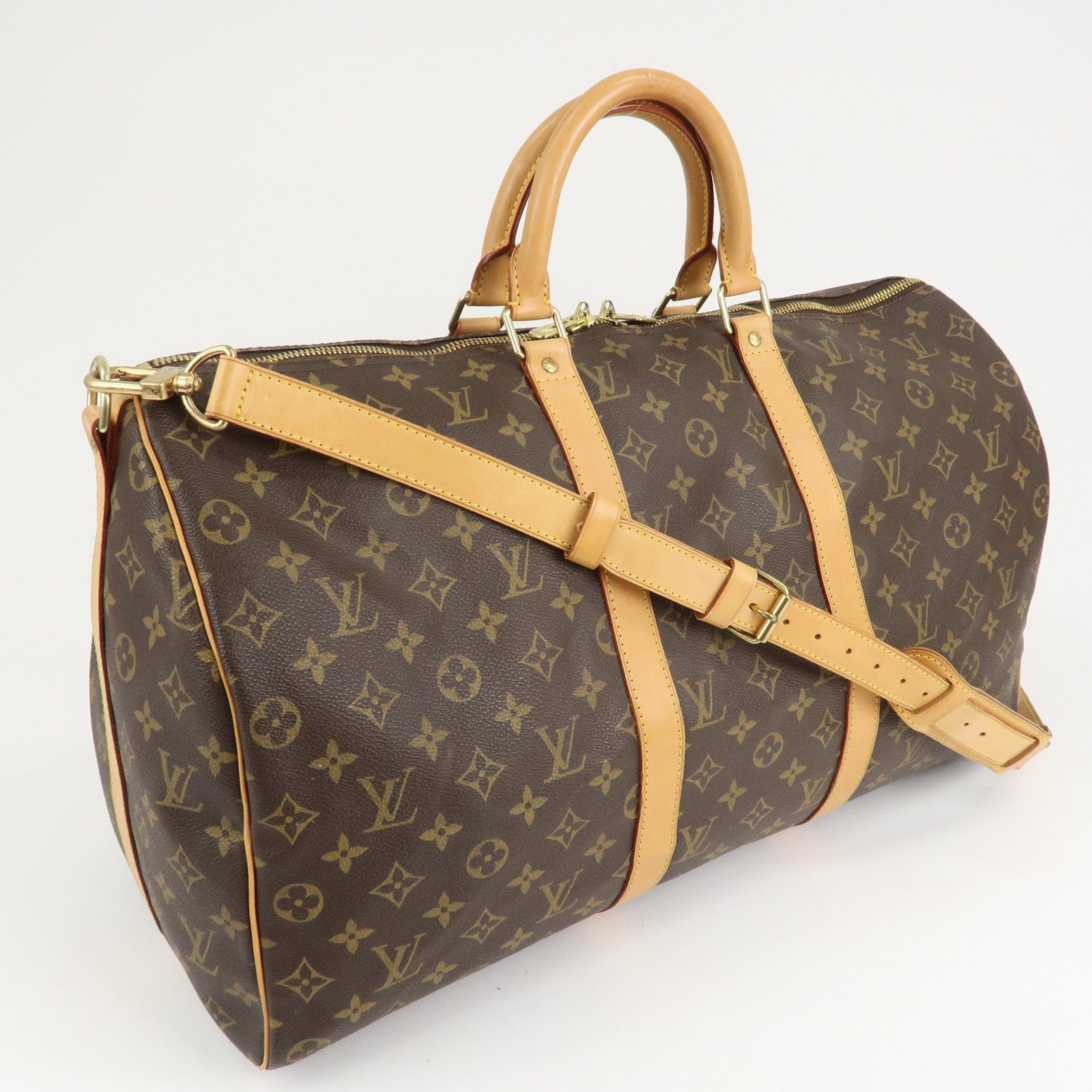 Louis Vuitton Monogram Keep All Bandouliere 50 & Shoulder Strap Used