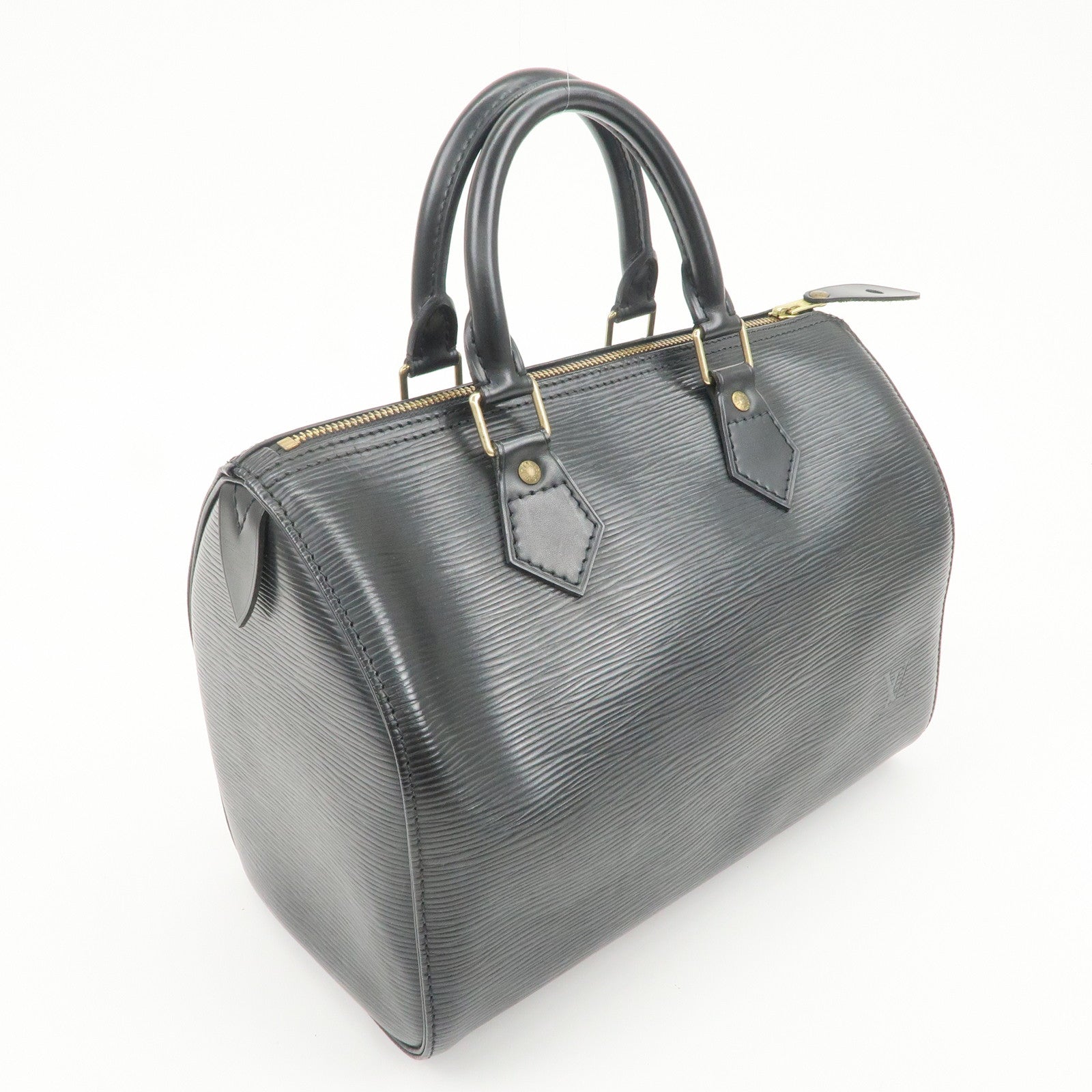 Louis Vuitton Epi Speedy 25 Boston Bag Hand Bag Noir Black M43012 Used