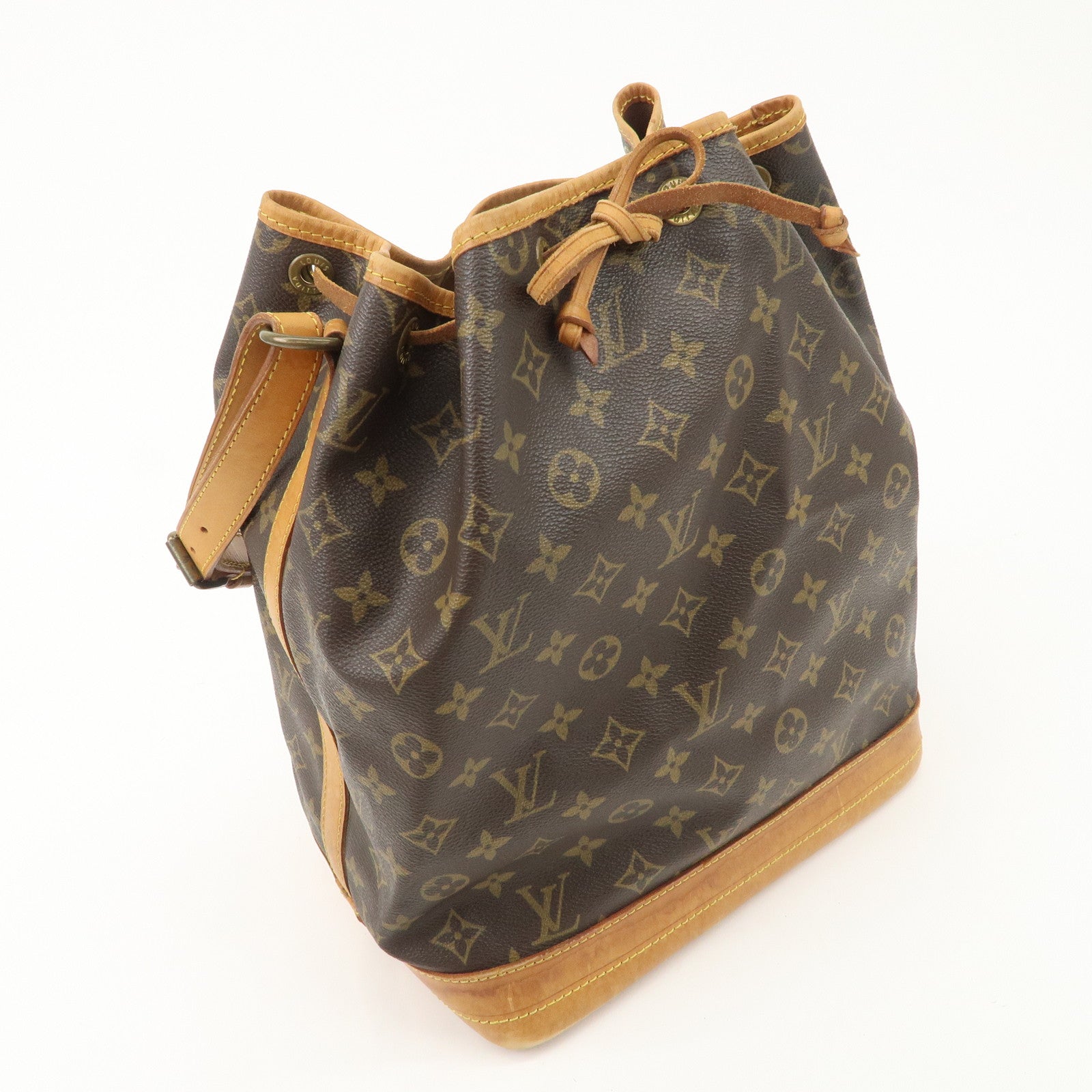 Louis Vuitton Monogram Noe Shoulder Bag Hand Bag Brown M42224 Used