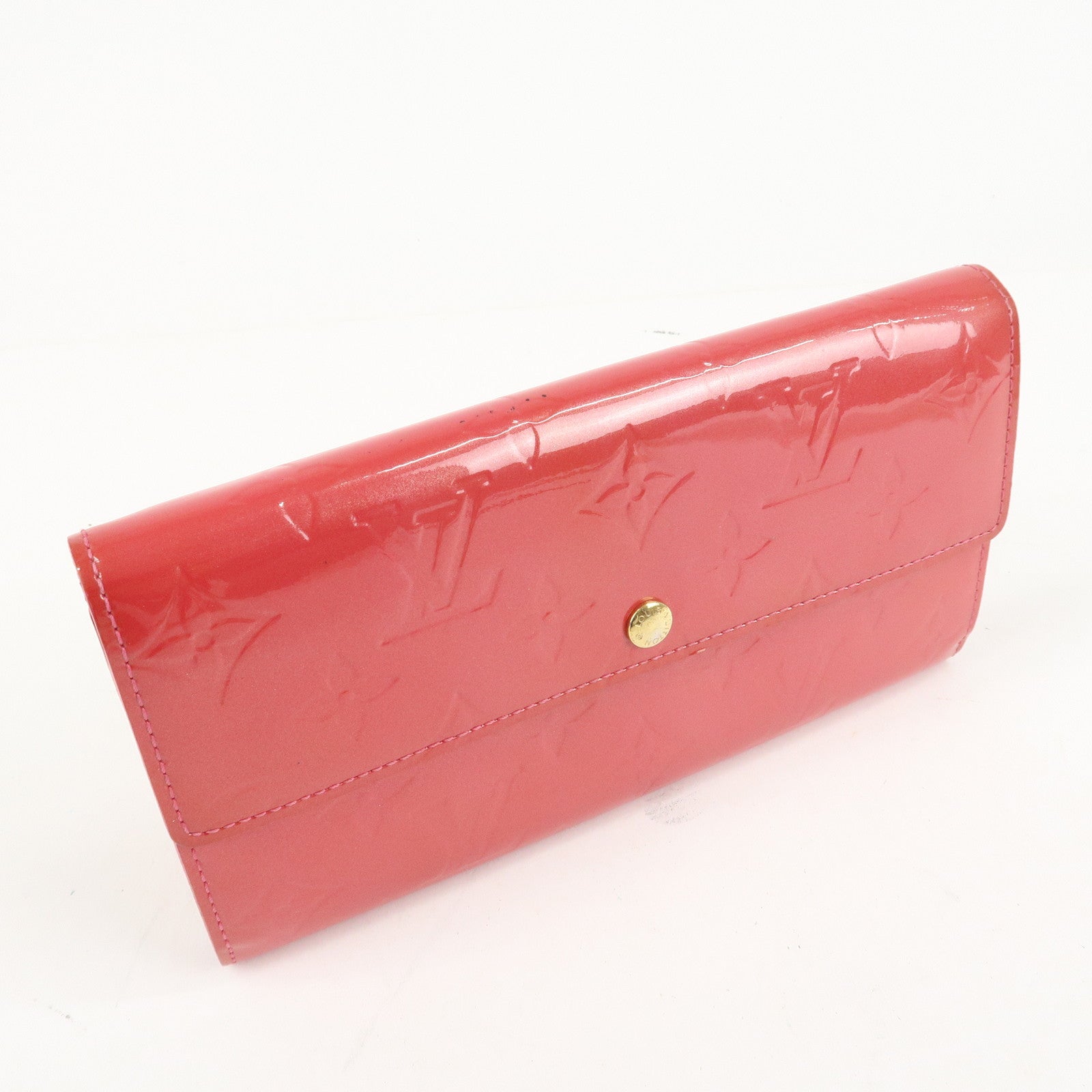 Louis Vuitton Monogram Vernis Portefeuille Sarah Framboise M9140F Used