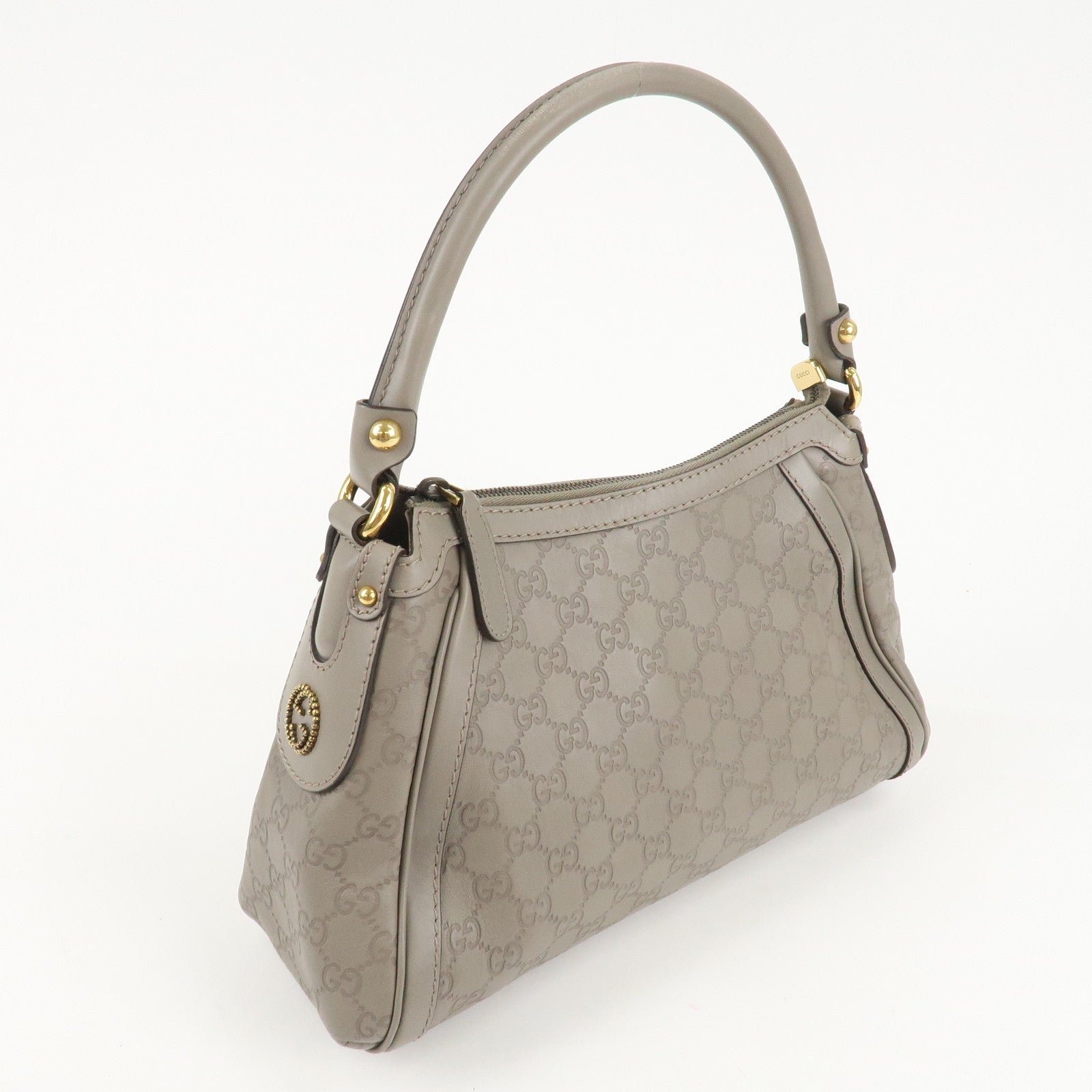 GUCCI Guccissima Scarlet Guccissima Leather Shoulder Bag 282298 Used