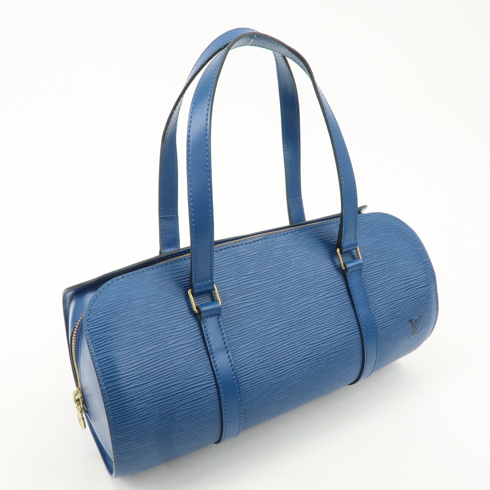 Louis Vuitton Epi Soufflot Shoulder Bag Hand Bag Blue M52222 Used