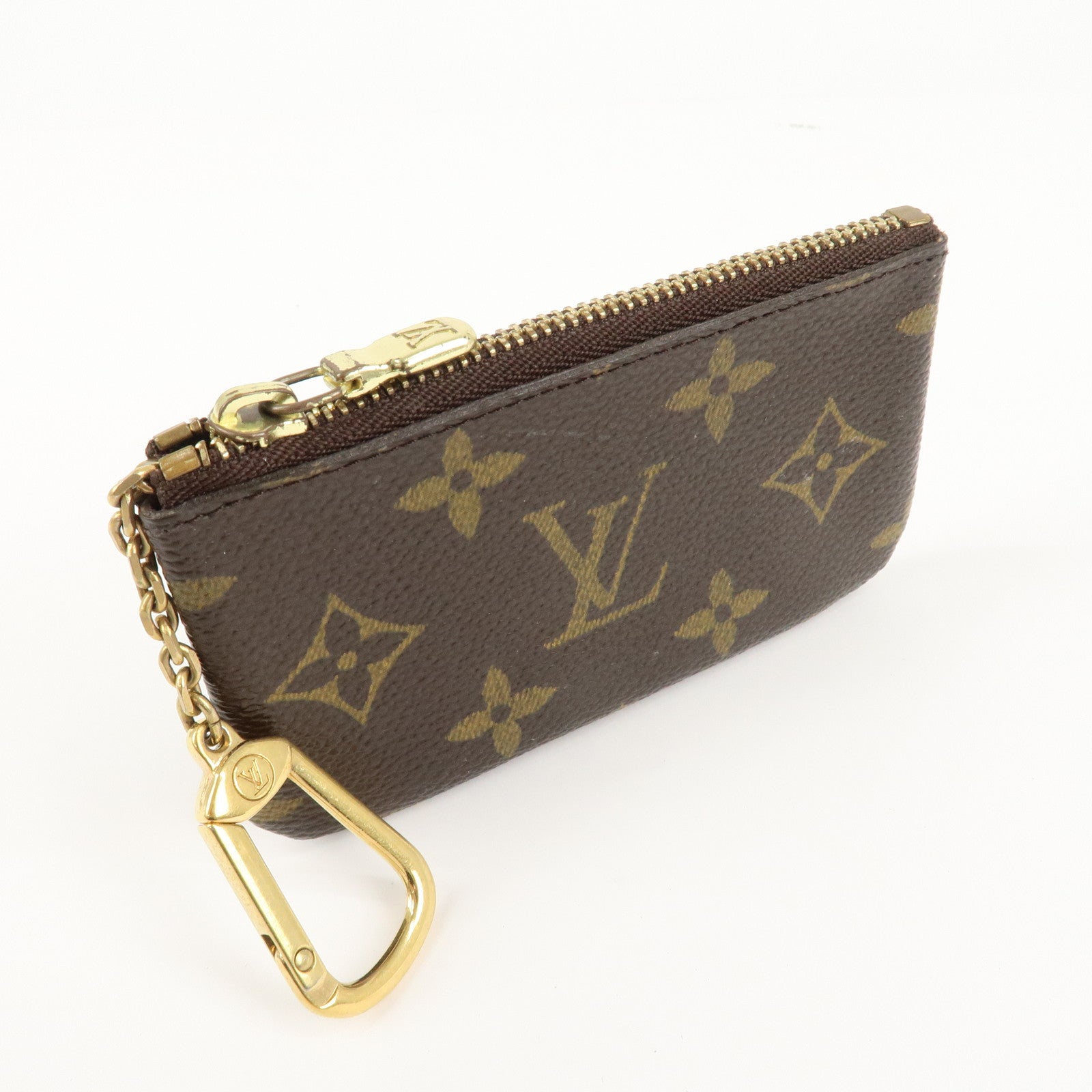 Louis Vuitton Monogram Pochette Cles Coin Case Key Case M62650 Used