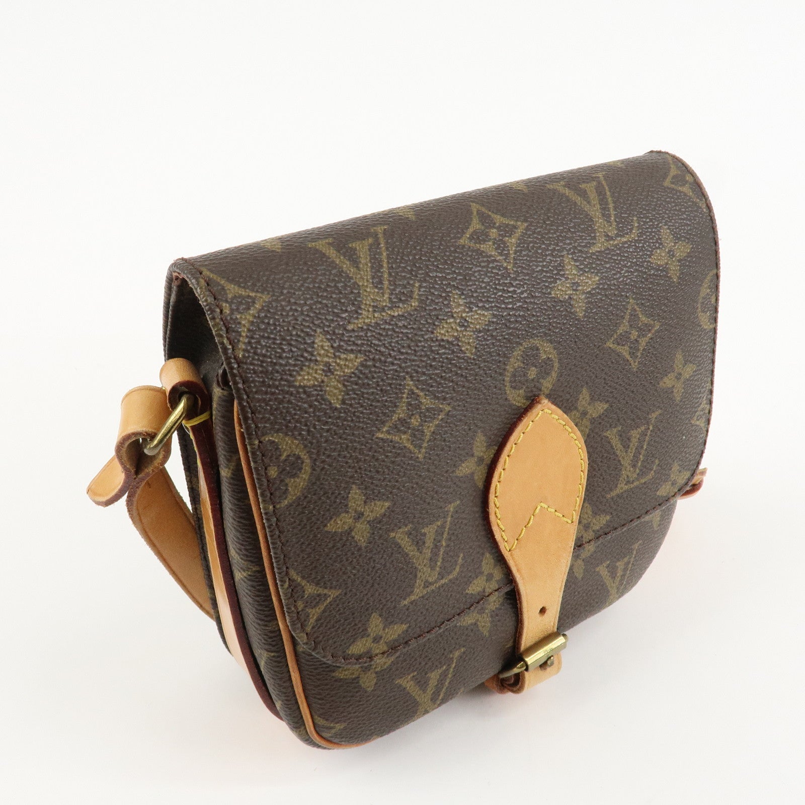 Louis Vuitton Monogram Mini Cartouchiere Shoulder Bag M51254 Used