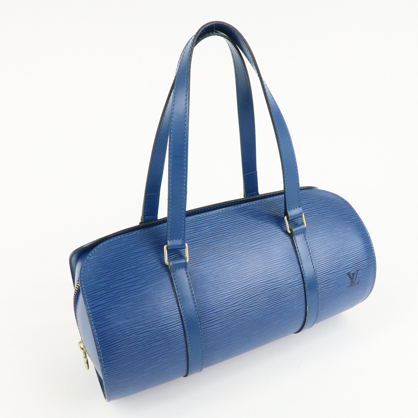 Louis Vuitton Epi Soufflot Shoulder Bag Hand Bag Blue M52225 Used