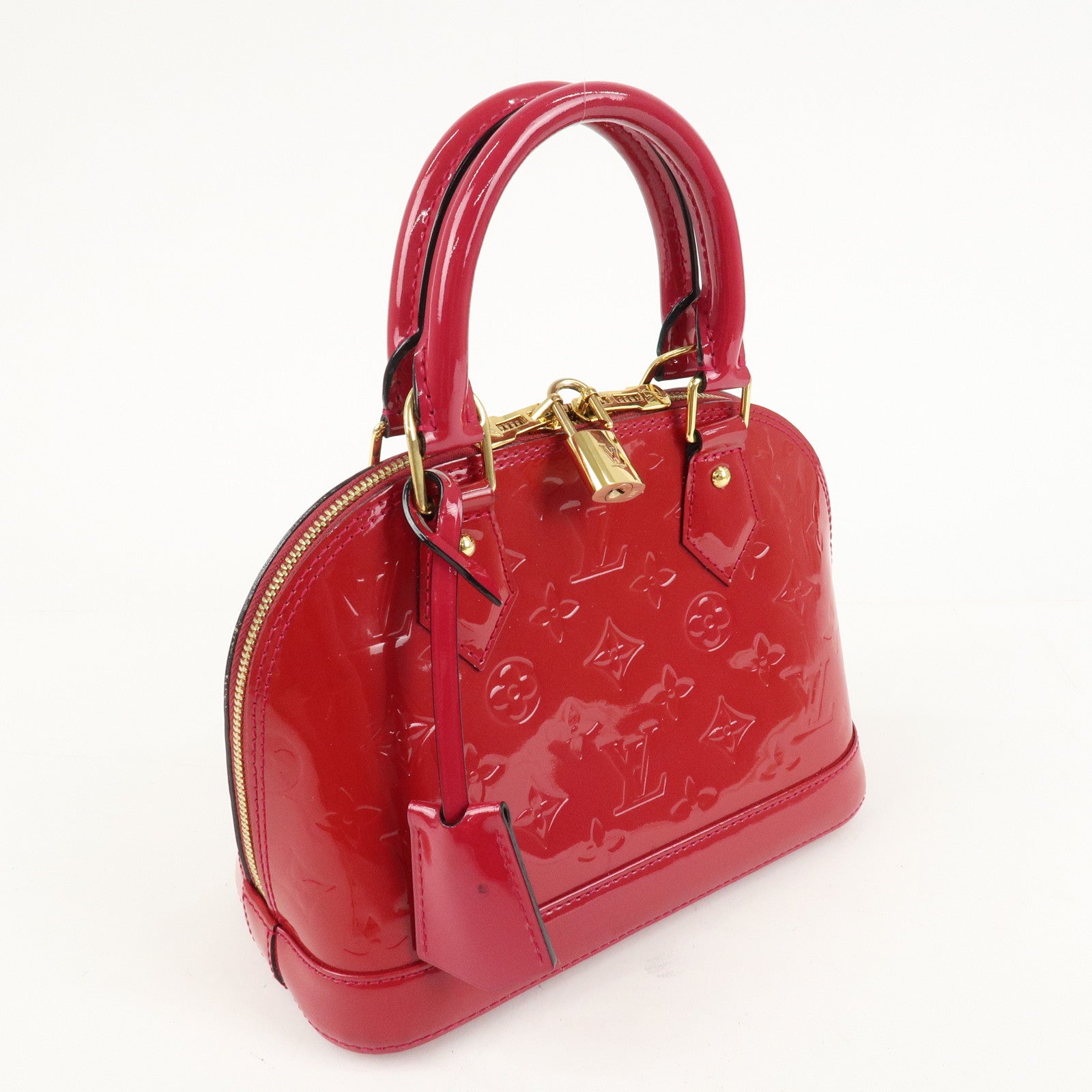 Louis Vuitton Monogram Vernis Alma BB 2Way Bag Rose Indien M91771 Used